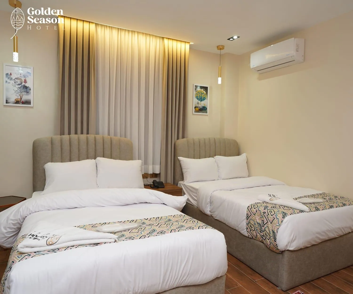 Bed in Golden Season Hotel