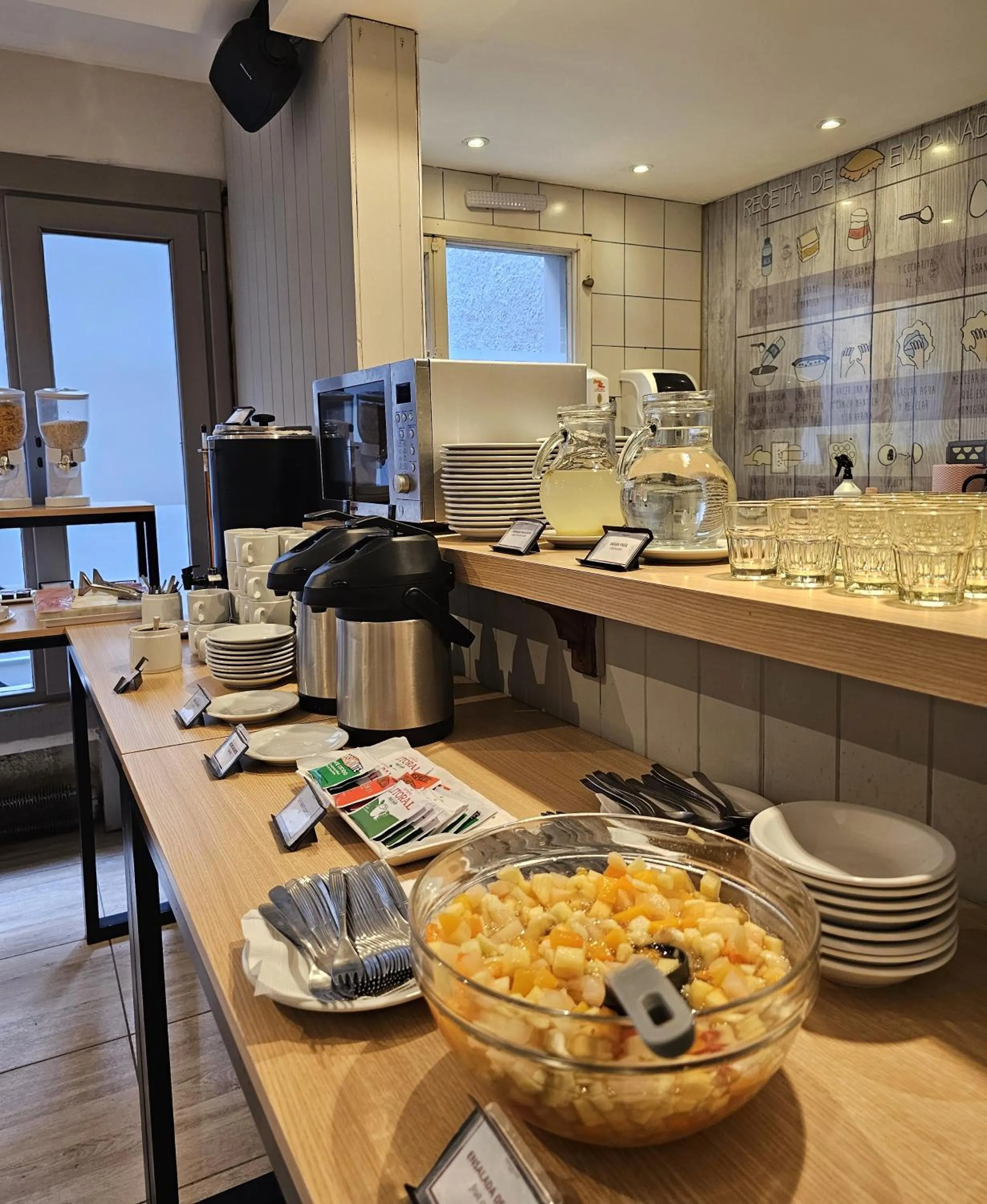 Buffet breakfast in Hotel Tierra Gaucha