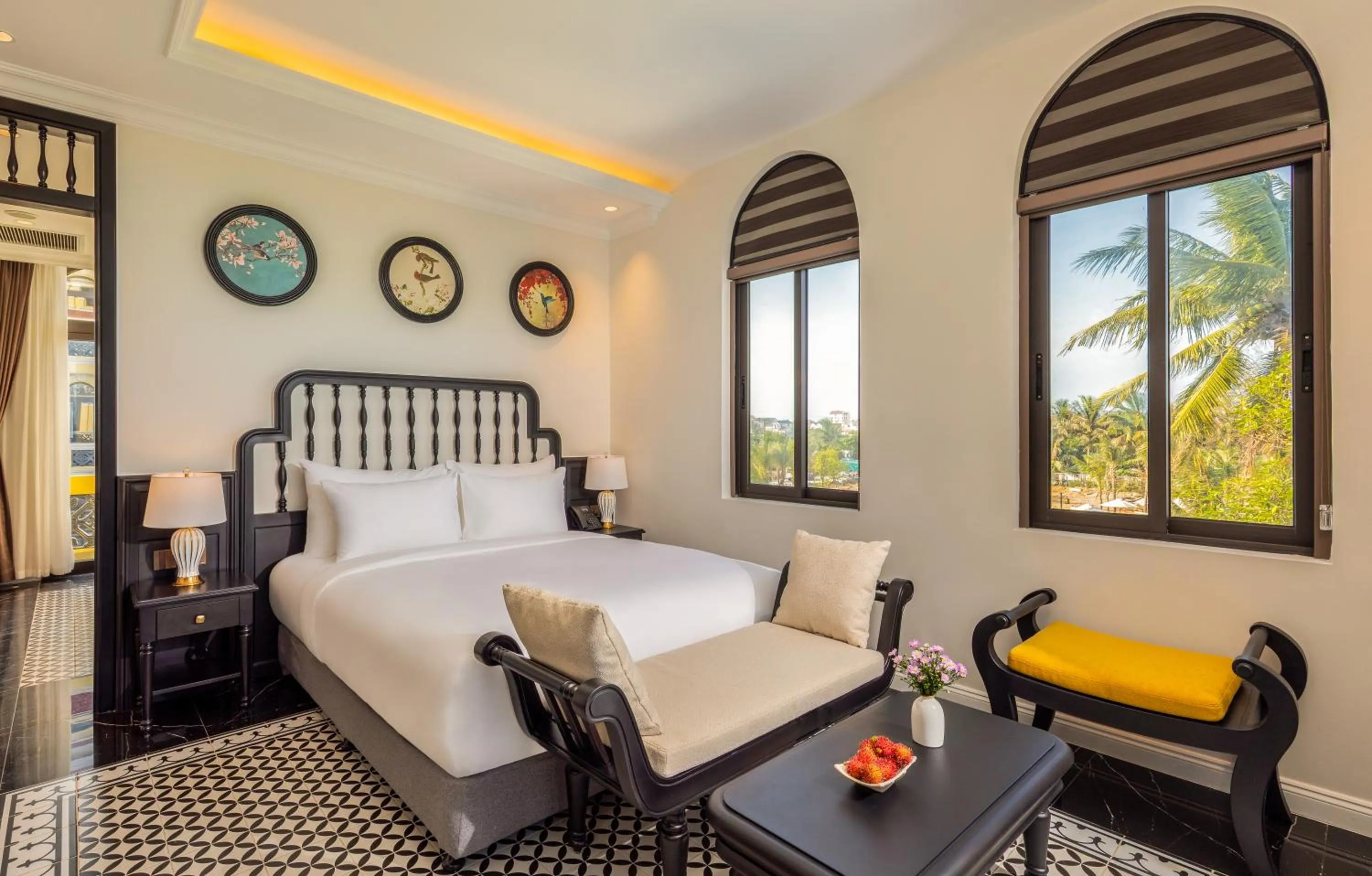 Bed in Nesta Hoian Resort & Spa