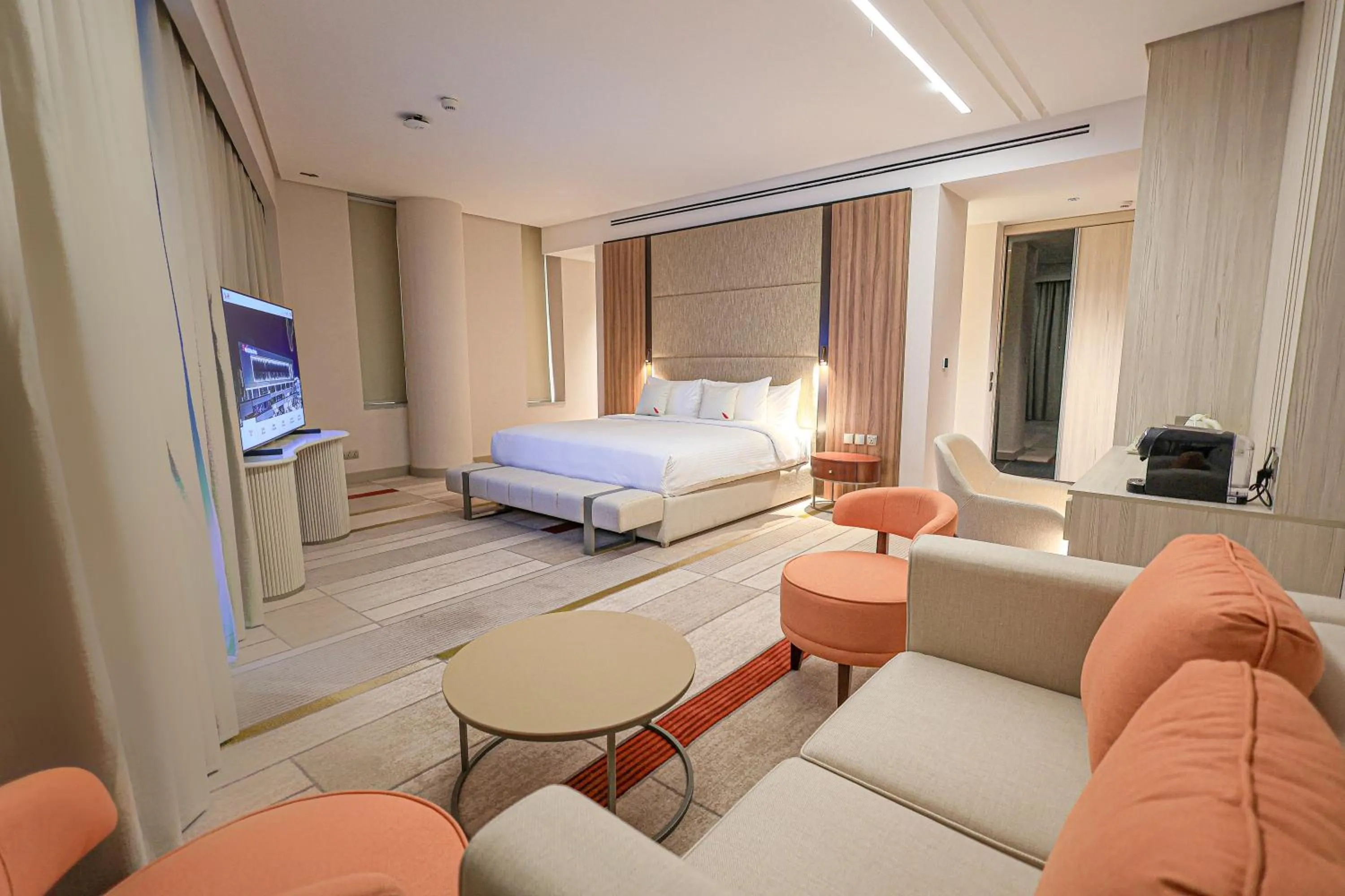 Bed in Swisstouches Hotel Amman