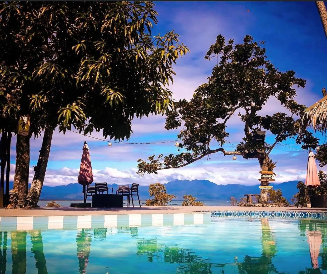 Pool view in Seasta Beach Resort