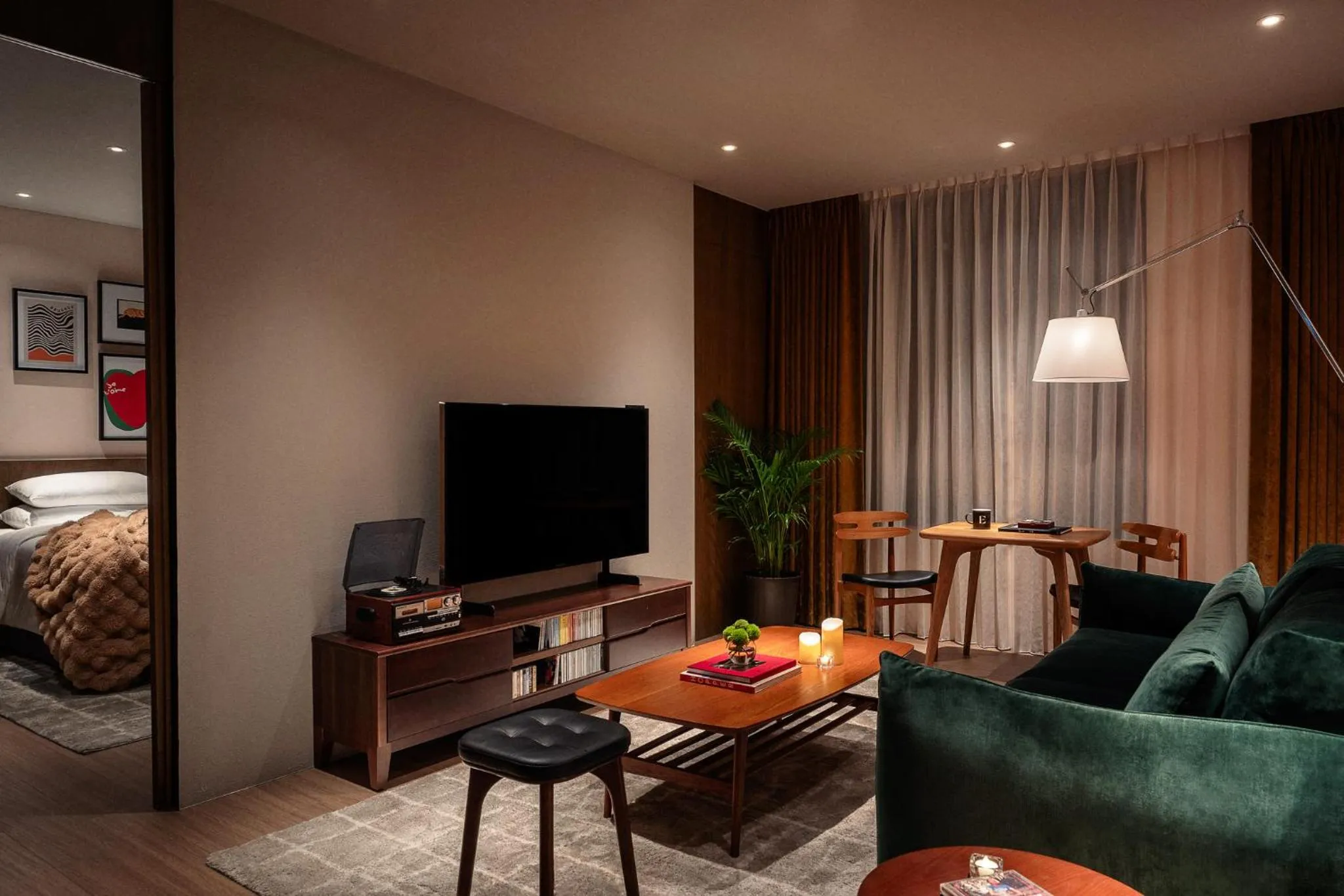 Living room, Bed in HYATT - EPISODE Daan Taipei, jdv by Hyatt