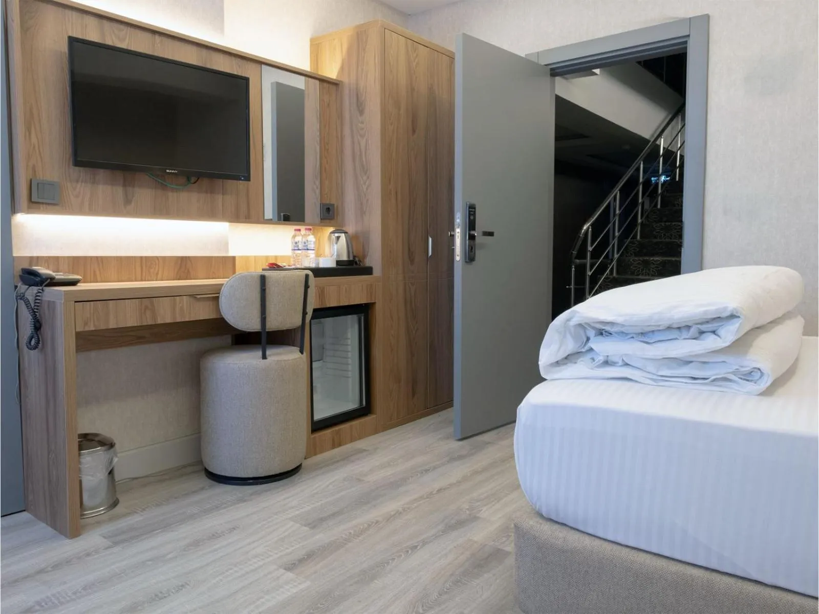 Bed in Optimal Hotel