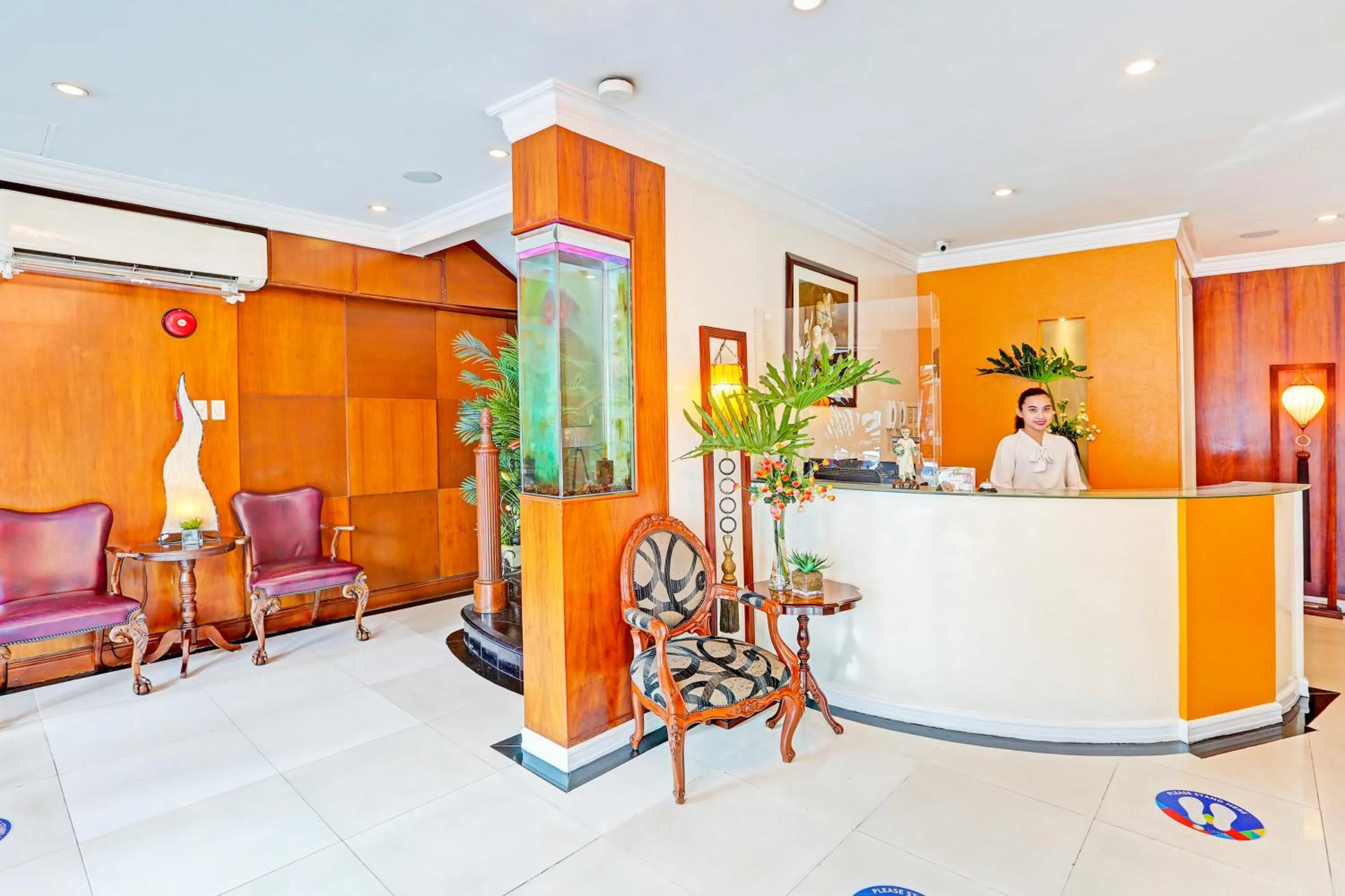 Lobby or reception in VIP Hostel, Near PNR Pasay Evangelista, Makati Manila