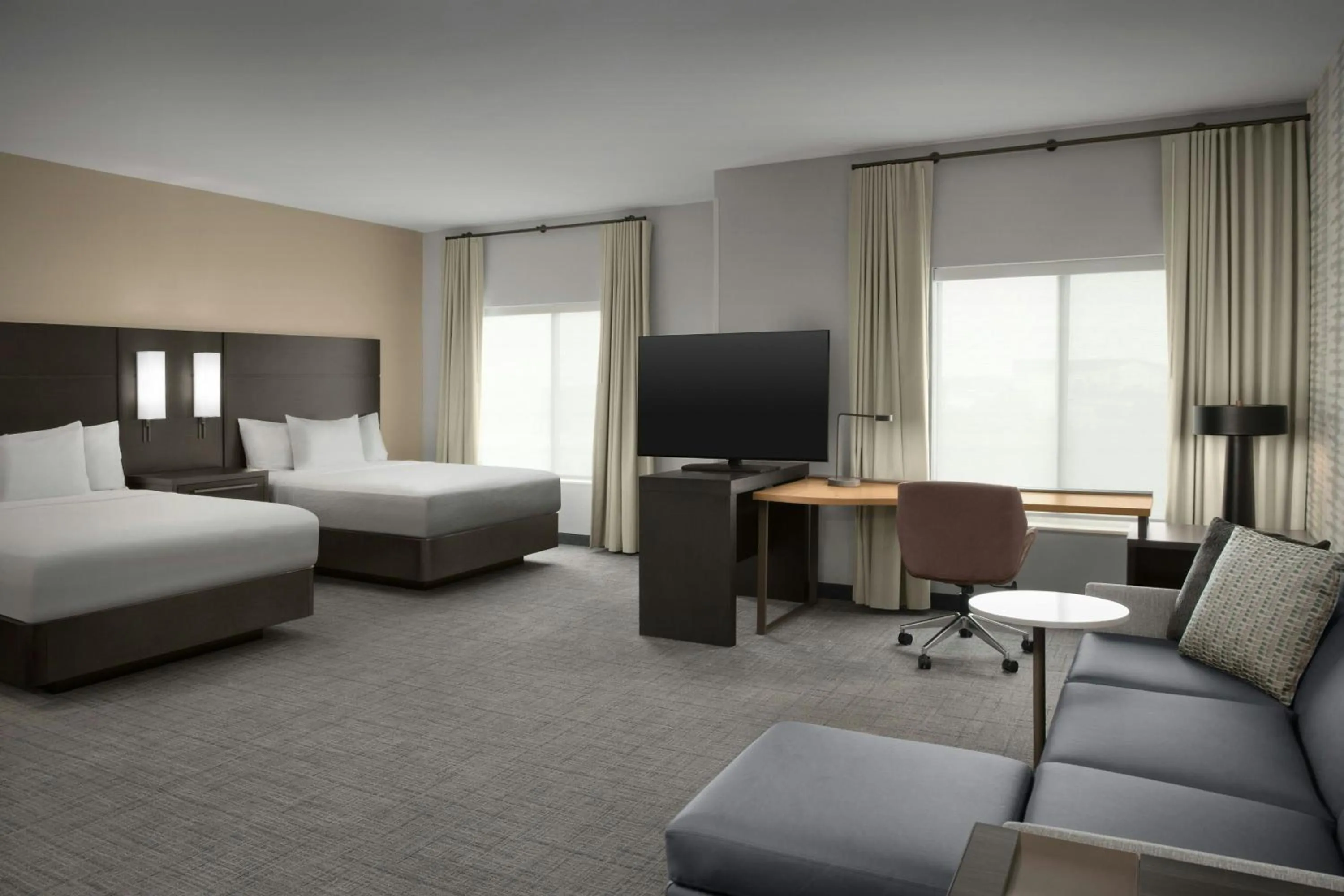 Photo of the whole room, Bed in Residence Inn by Marriott San Antonio SeaWorld /Westover Hills