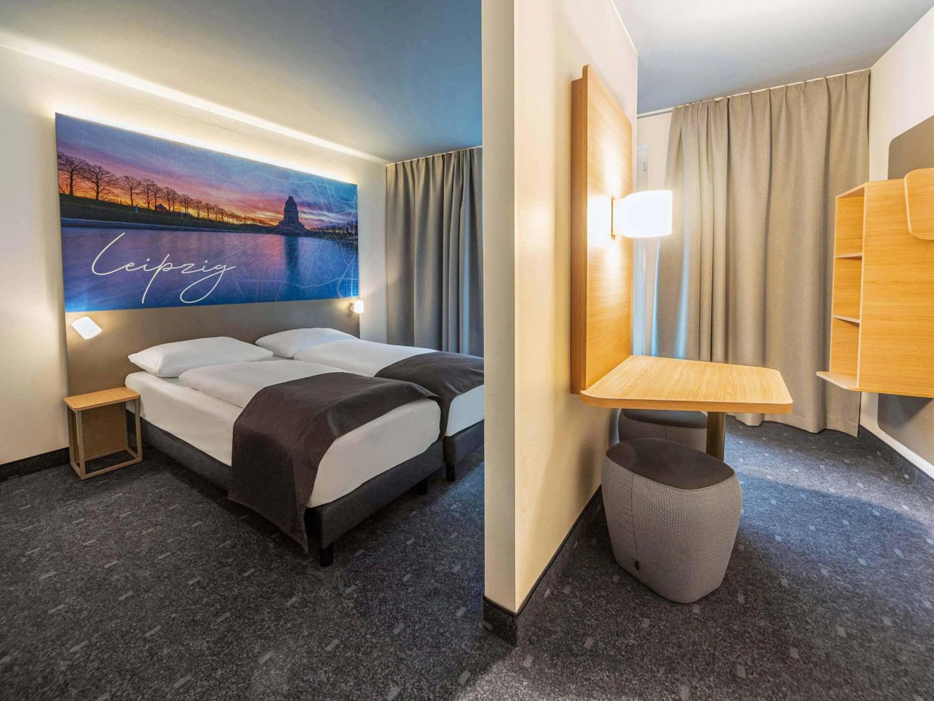 Photo of the whole room, Bed in B&B Hotel Leipzig-City