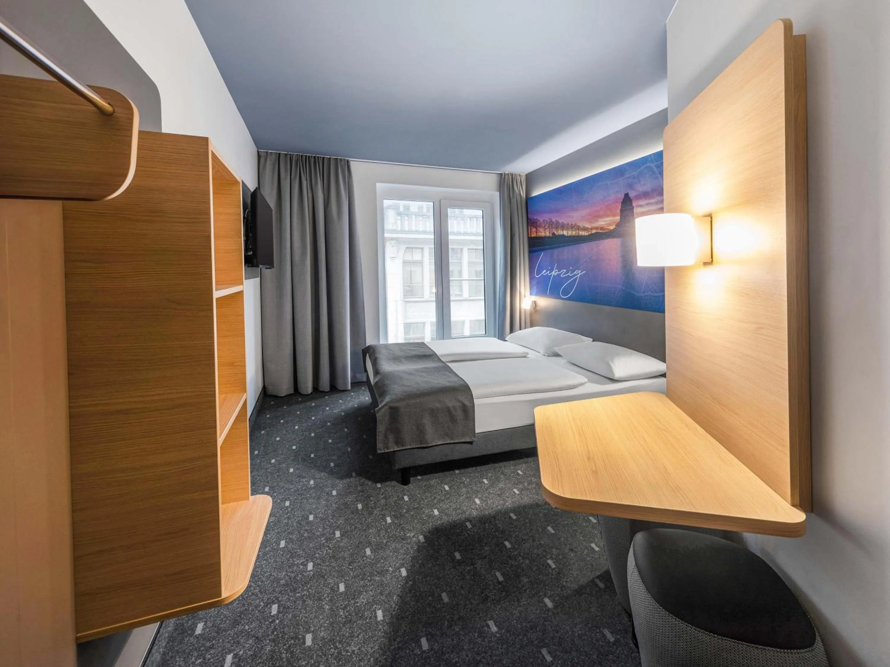 Photo of the whole room, Bed in B&B Hotel Leipzig-City