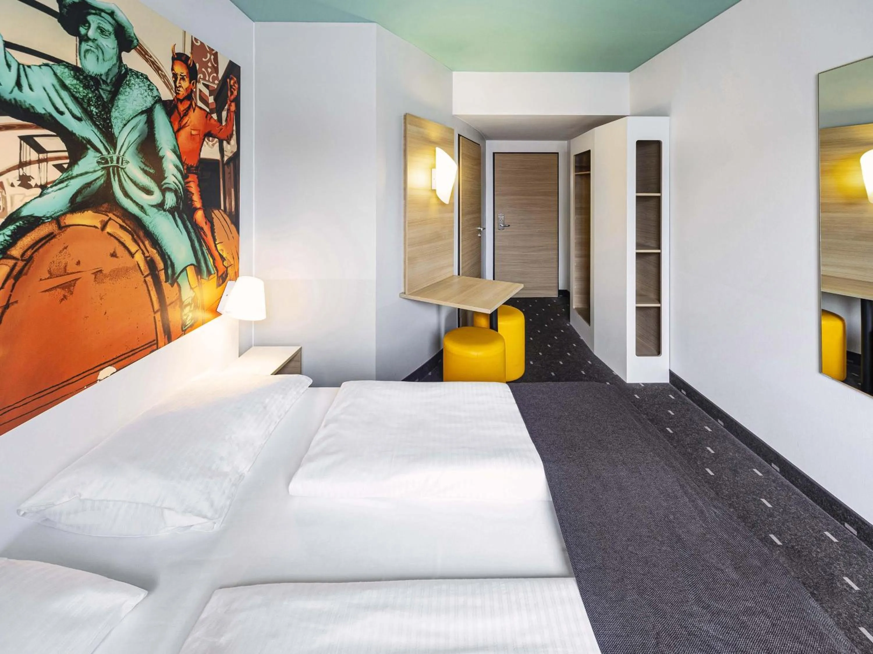 Photo of the whole room, Bed in B&B Hotel Leipzig-City