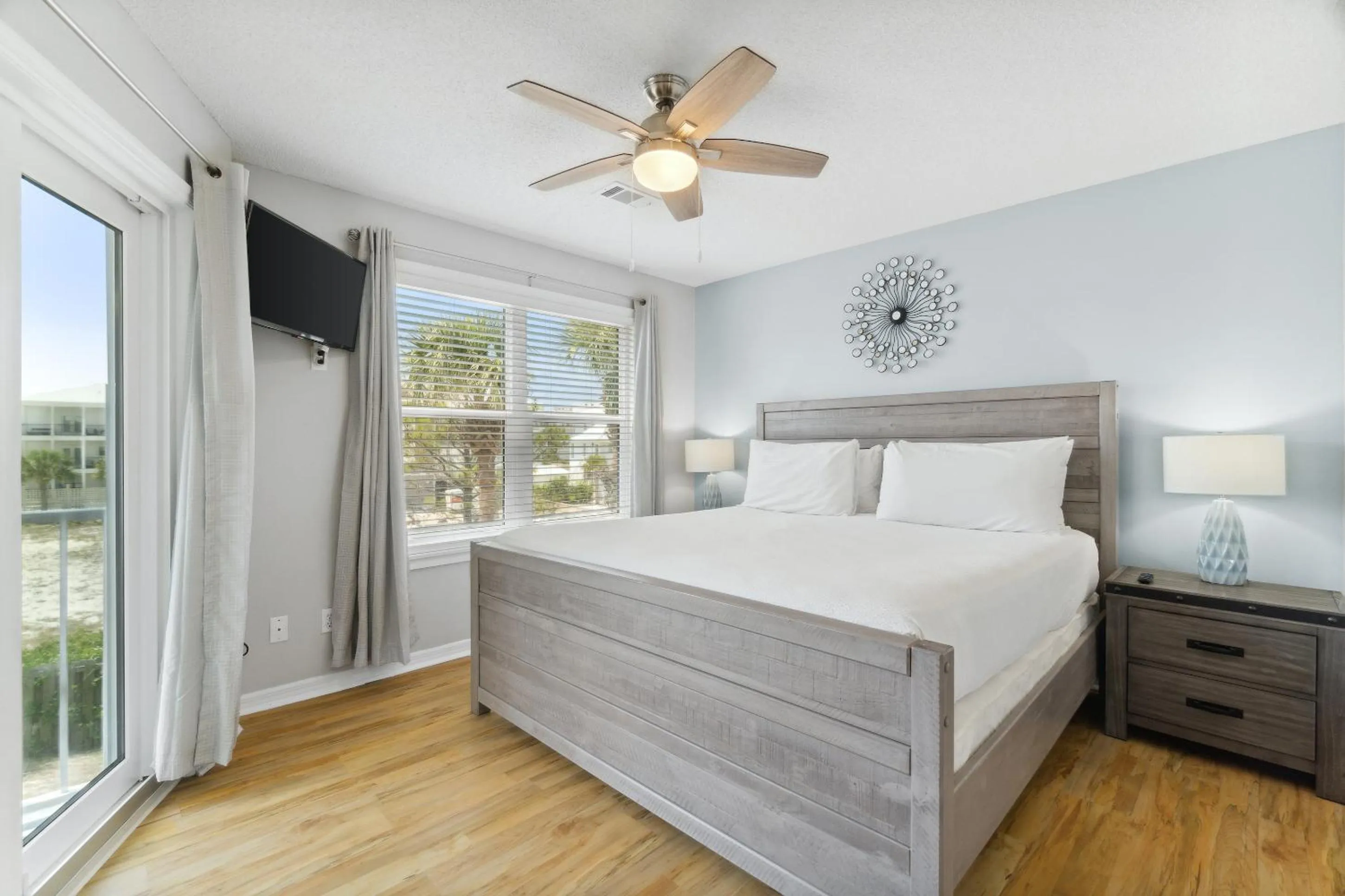 Bed in Beachside Villas by Panhandle Getaways