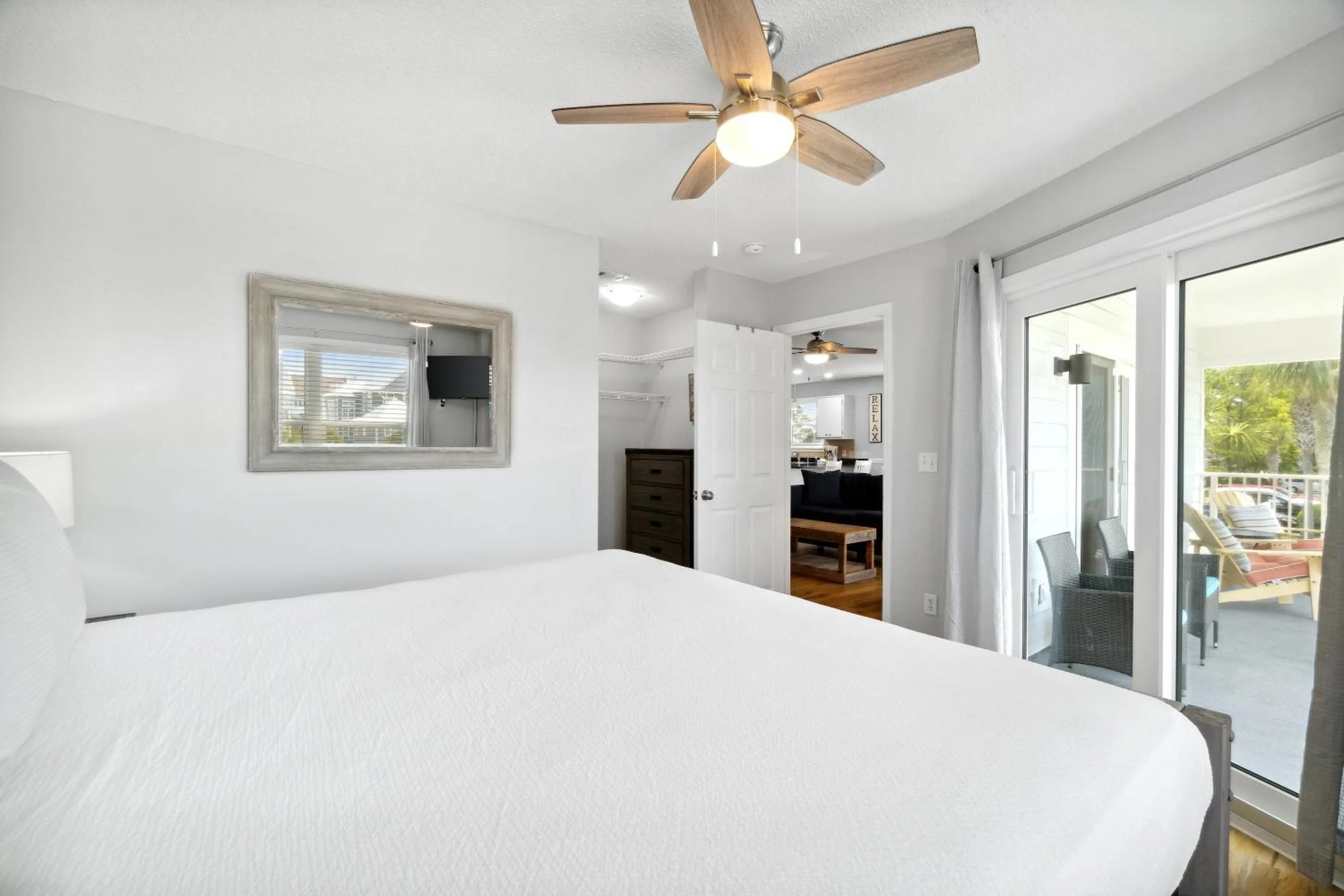 Bed in Beachside Villas by Panhandle Getaways