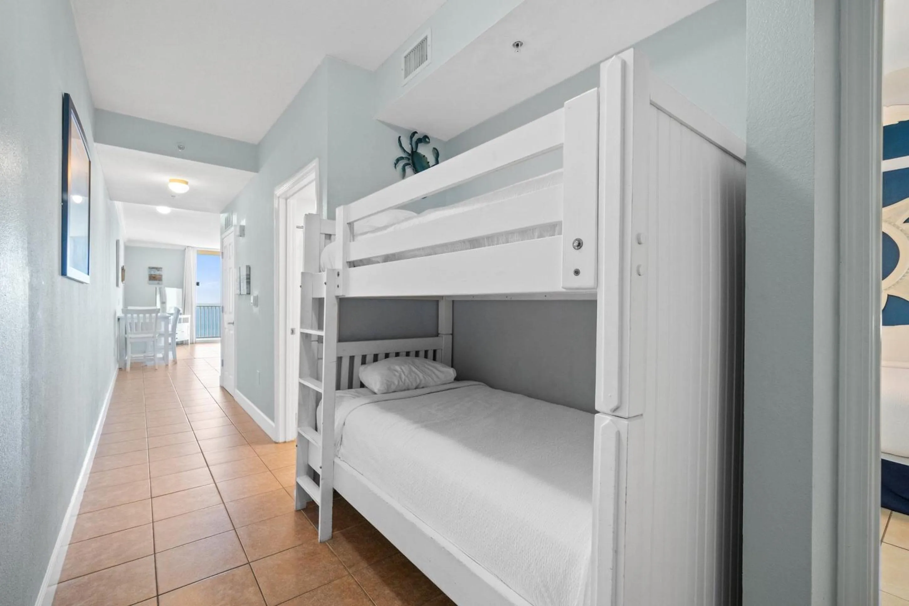 Bed in Tidewater Beach Resort by Panhandle Getaways