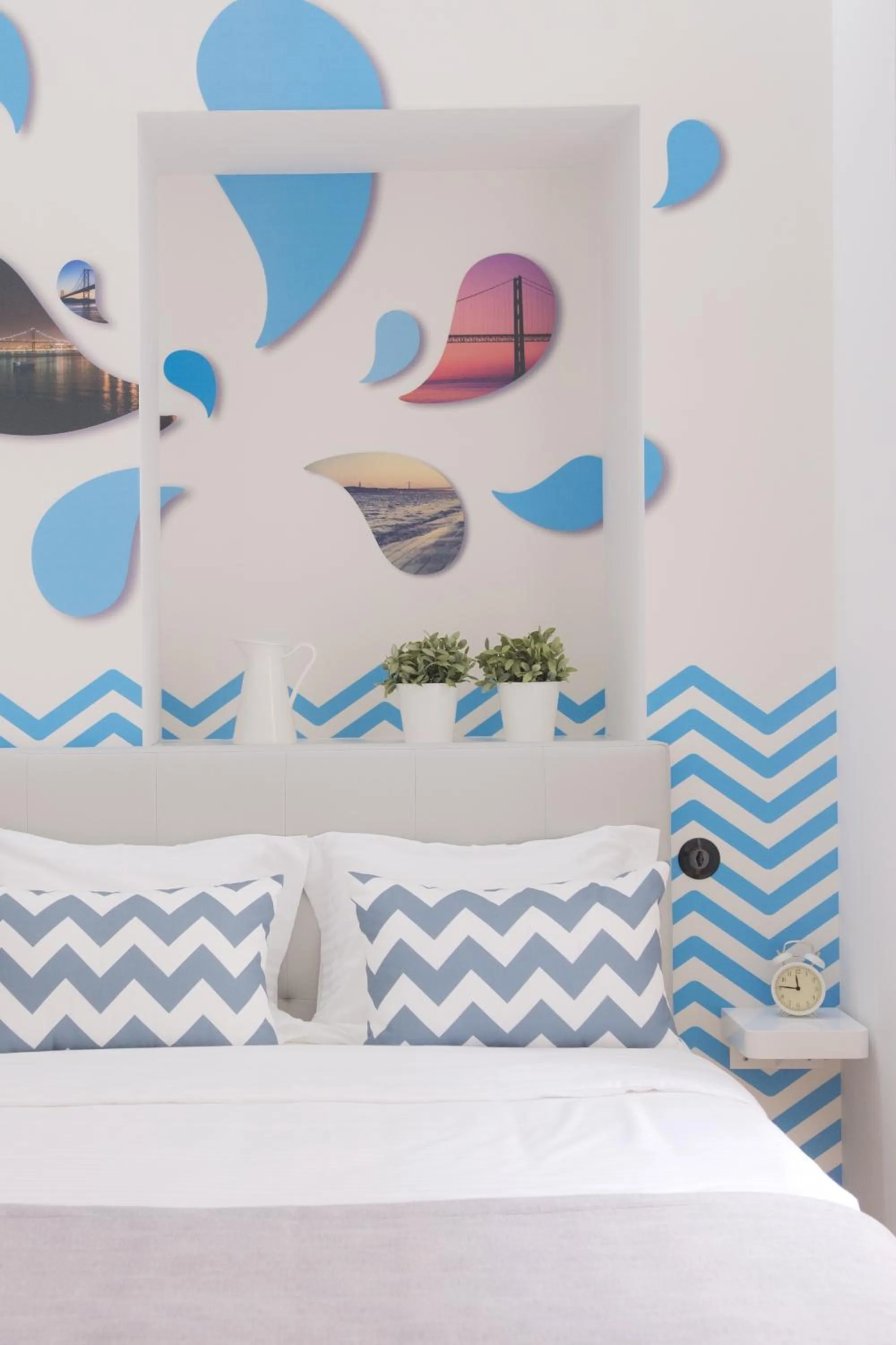 Bed in Páteo Saudade Lofts