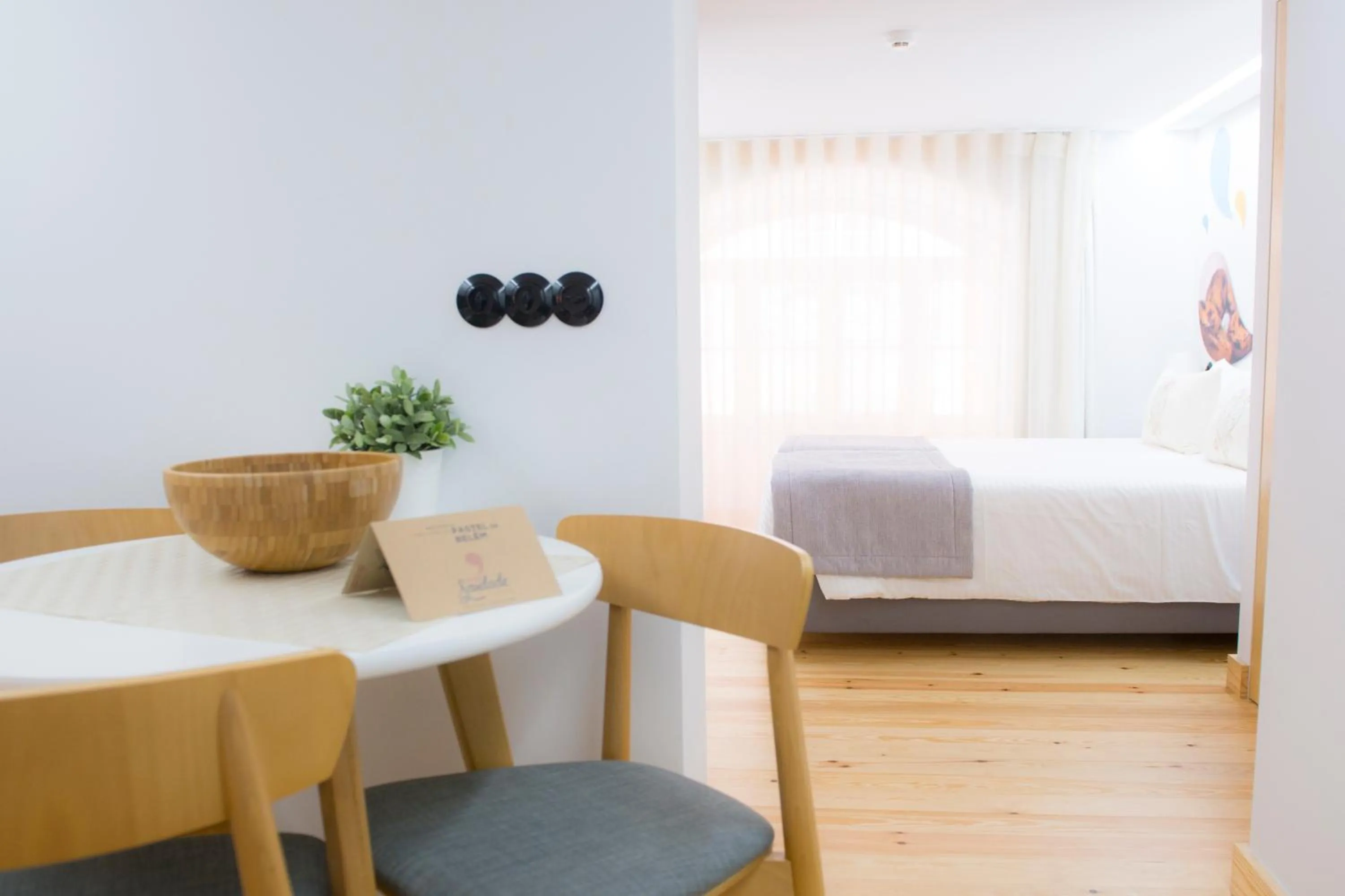 Living room, Bed in Páteo Saudade Lofts