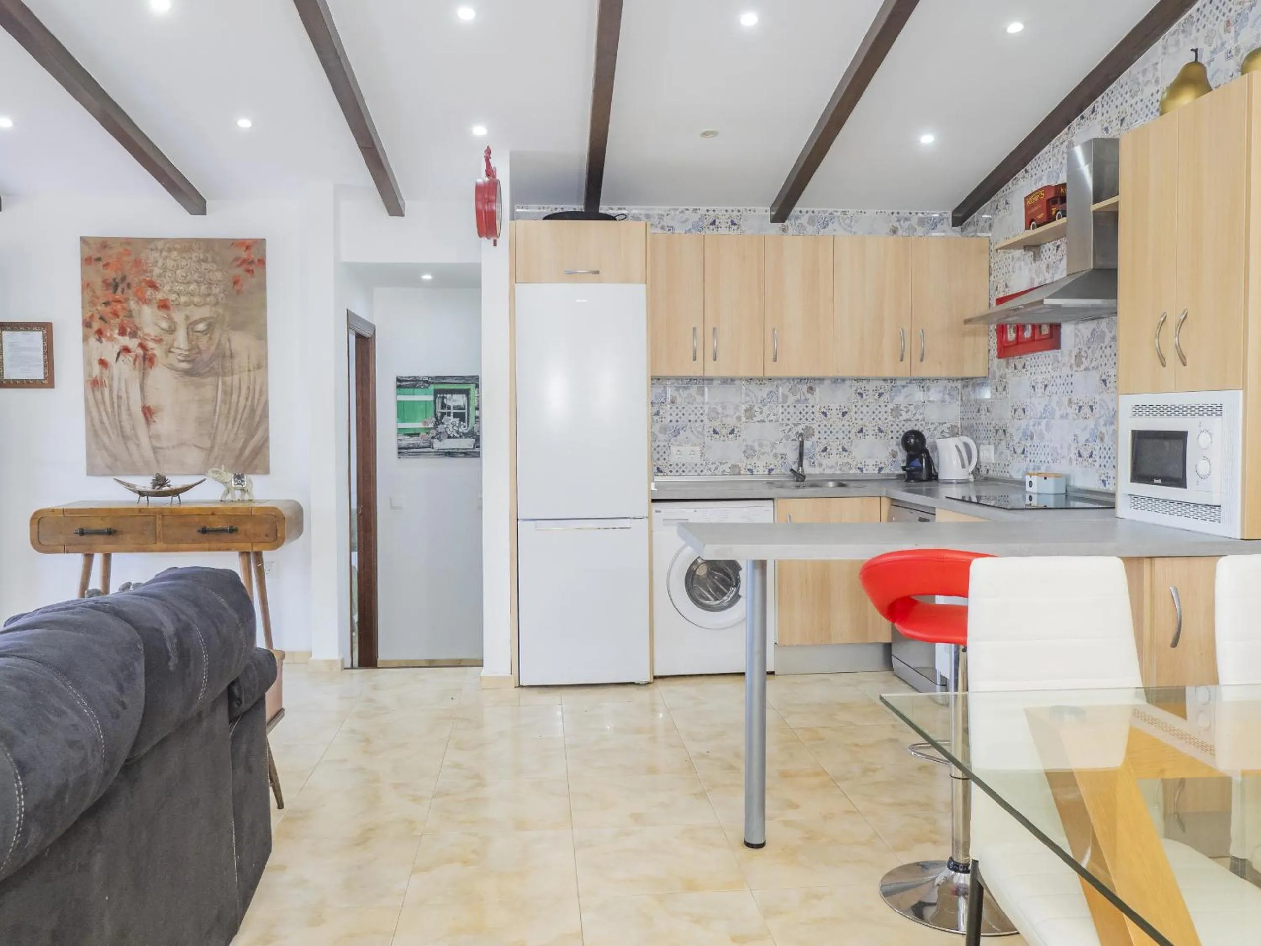 Kitchen or kitchenette in Cubo's Finca el Nogal