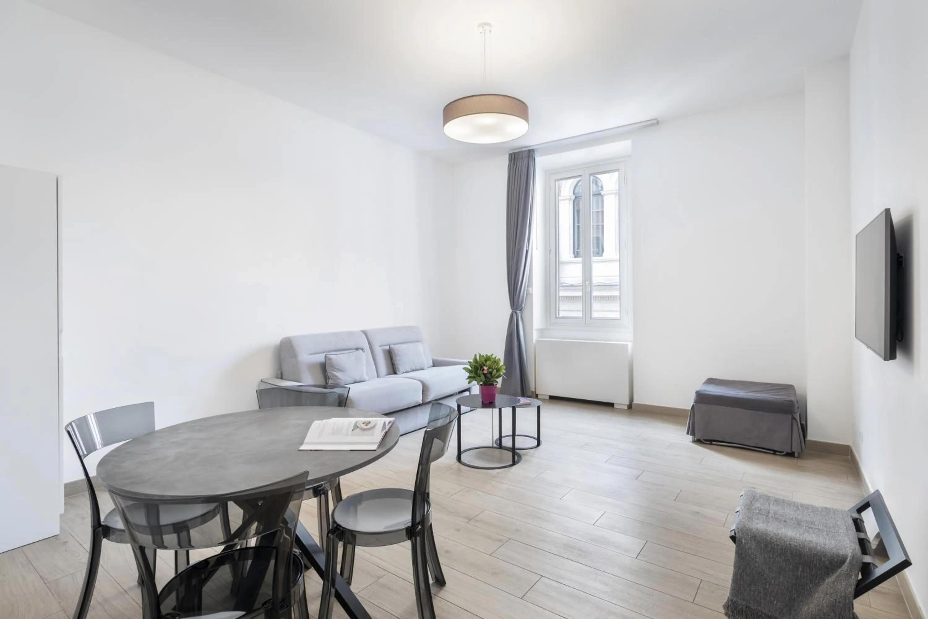 Communal lounge/ TV room, Bed in Oriana Homèl Roma