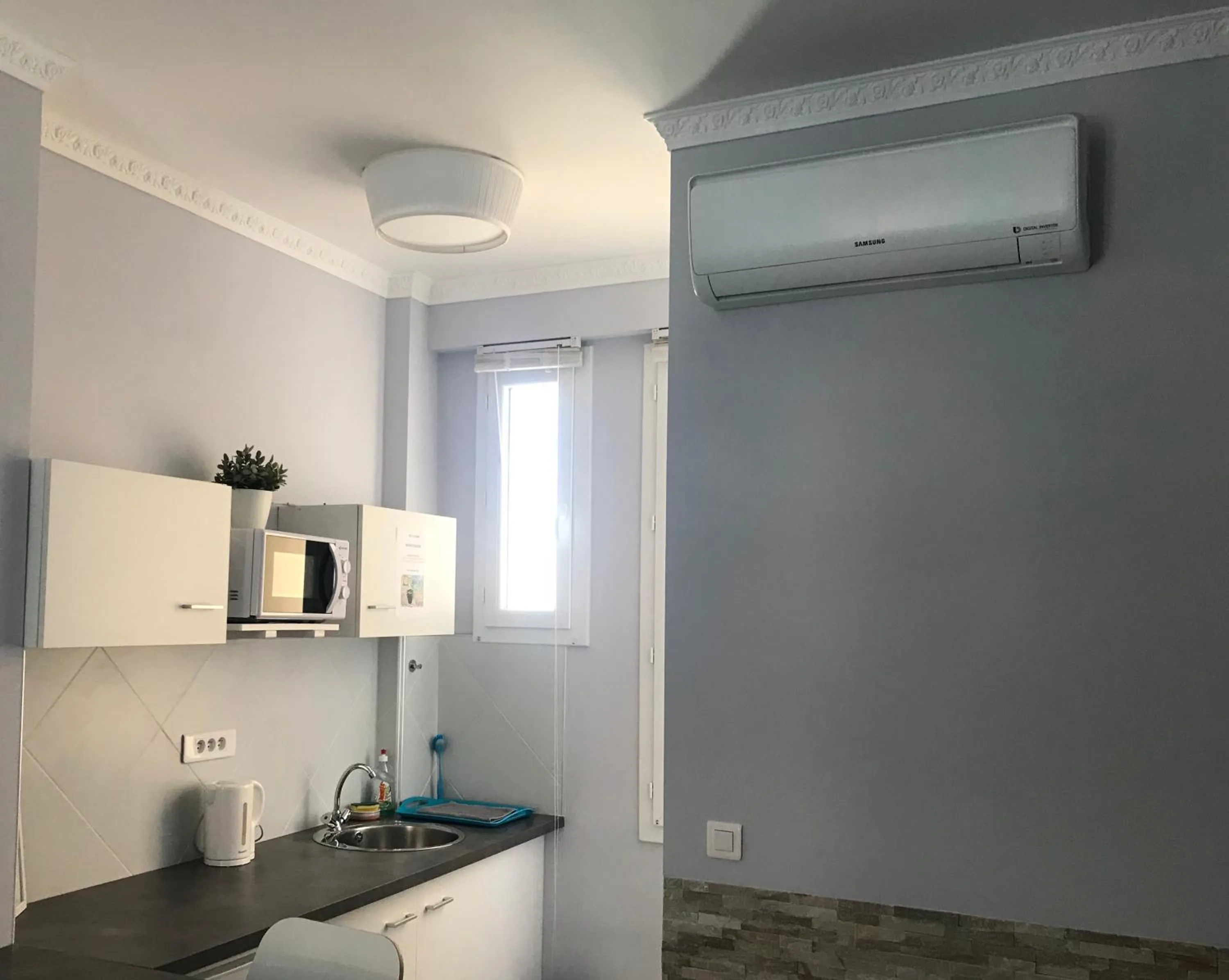 Kitchen or kitchenette in Apartments Monaco