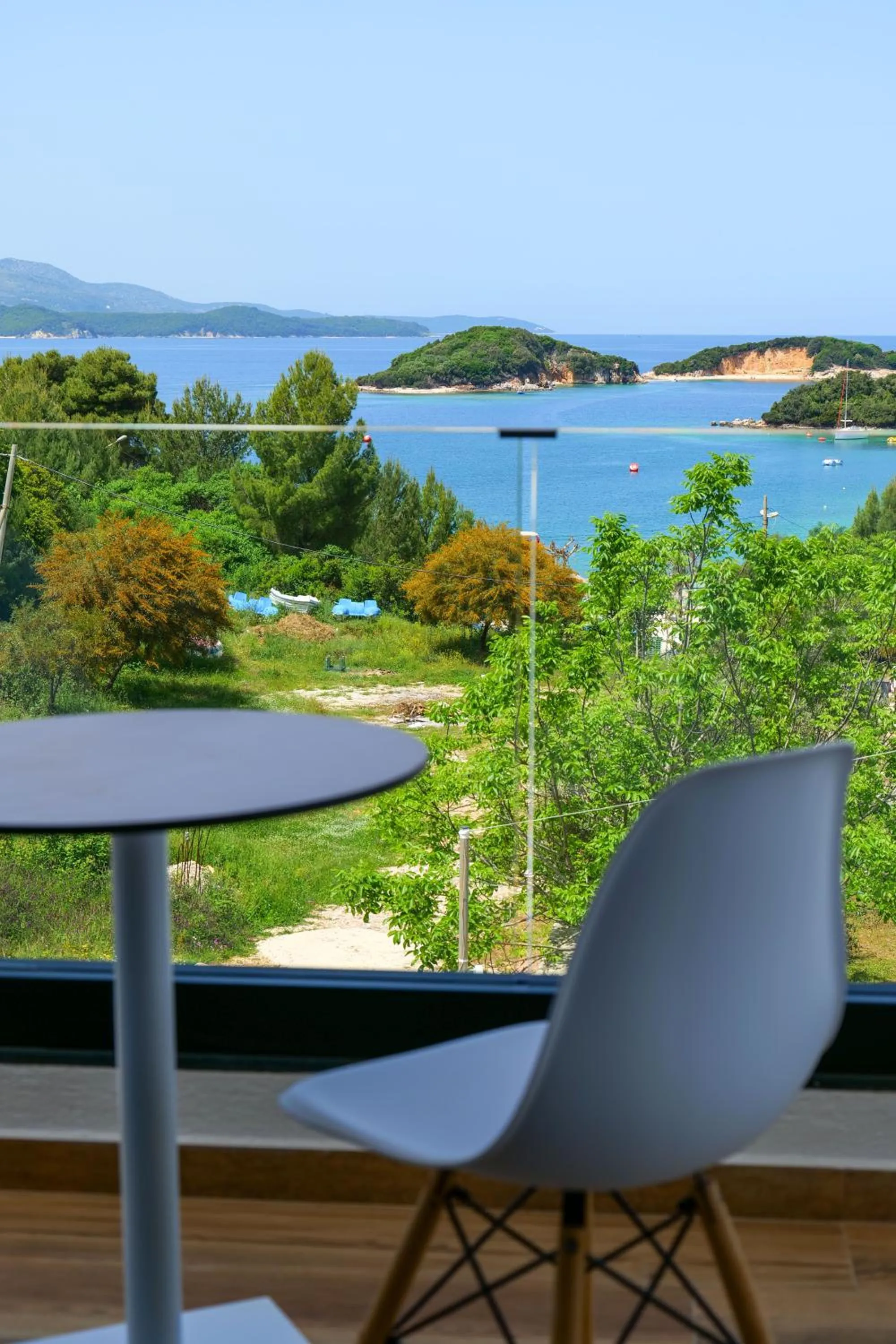 Balcony/Terrace in Bora Bora Hotel Ksamil