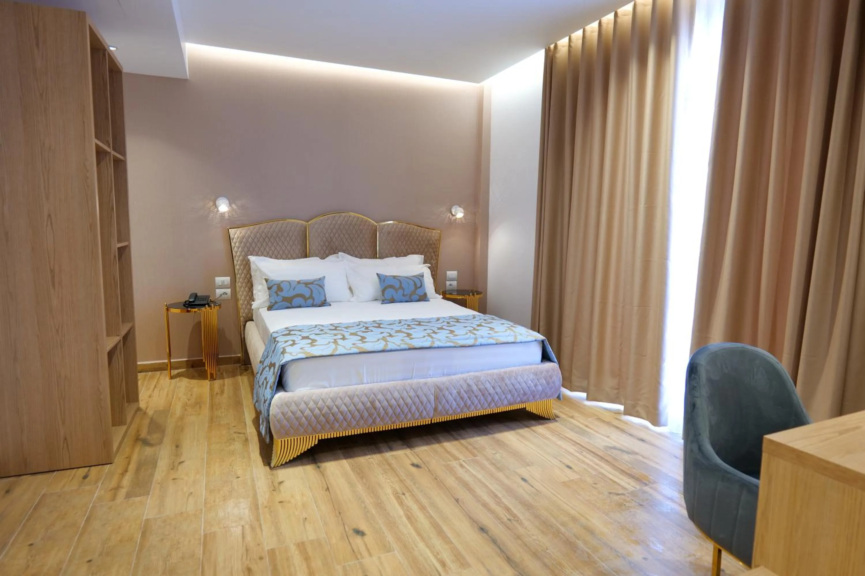 Bedroom, Bed in Bora Bora Hotel Ksamil