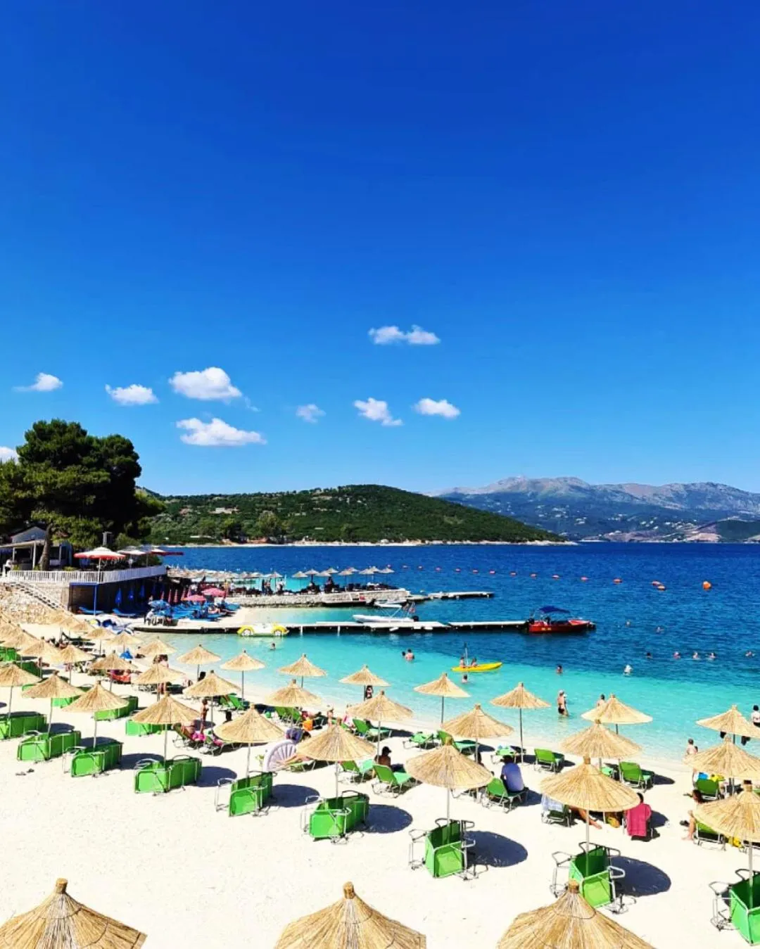 Beach in Bora Bora Hotel Ksamil