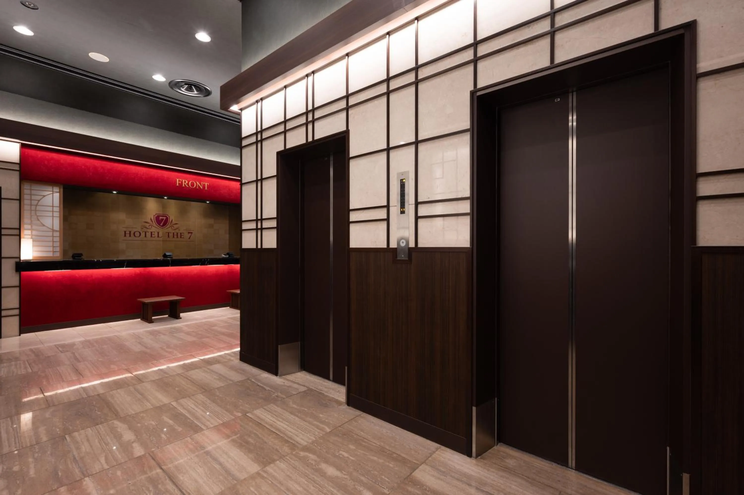 elevator in HOTEL THE7 Kumamoto