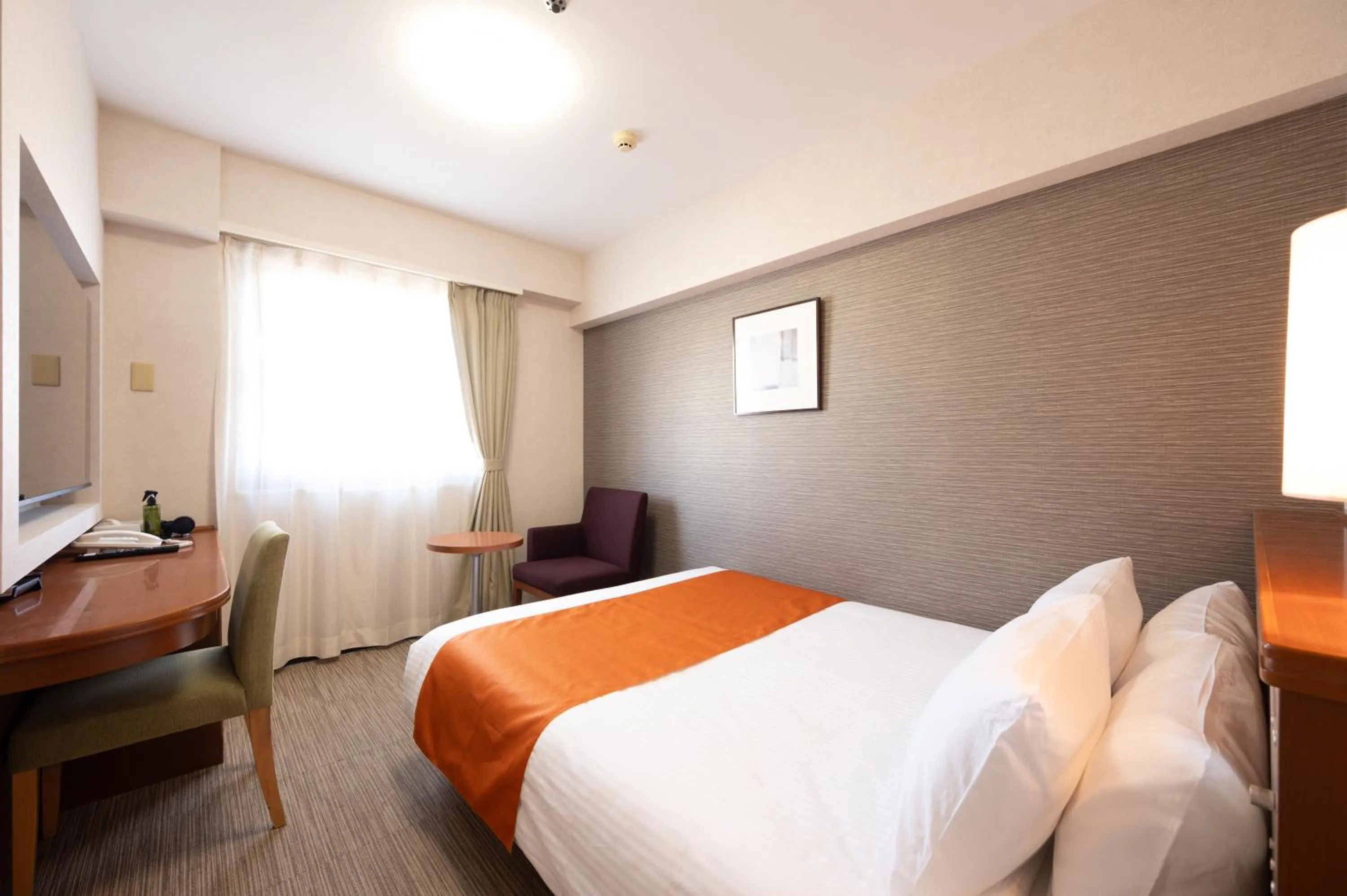 Photo of the whole room, Bed in HOTEL THE7 Kumamoto