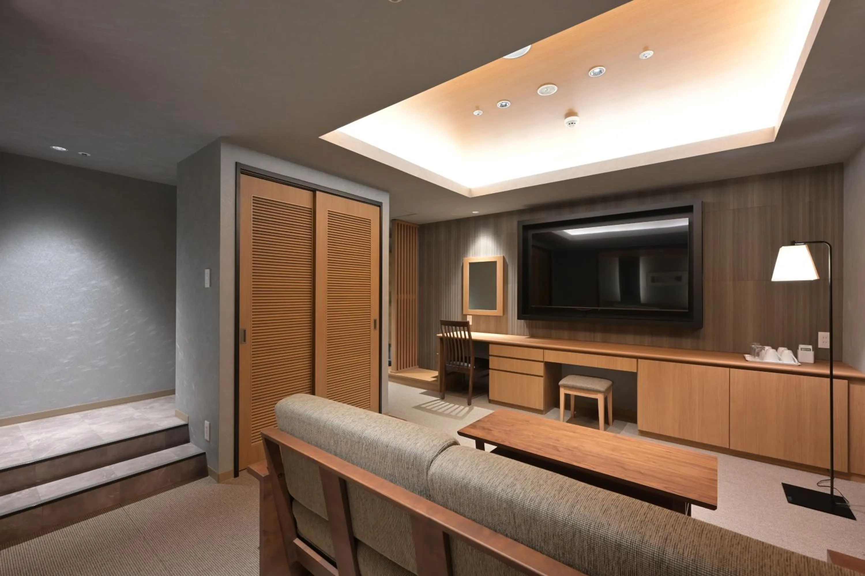 Photo of the whole room, Bed in HOTEL THE7 Kumamoto