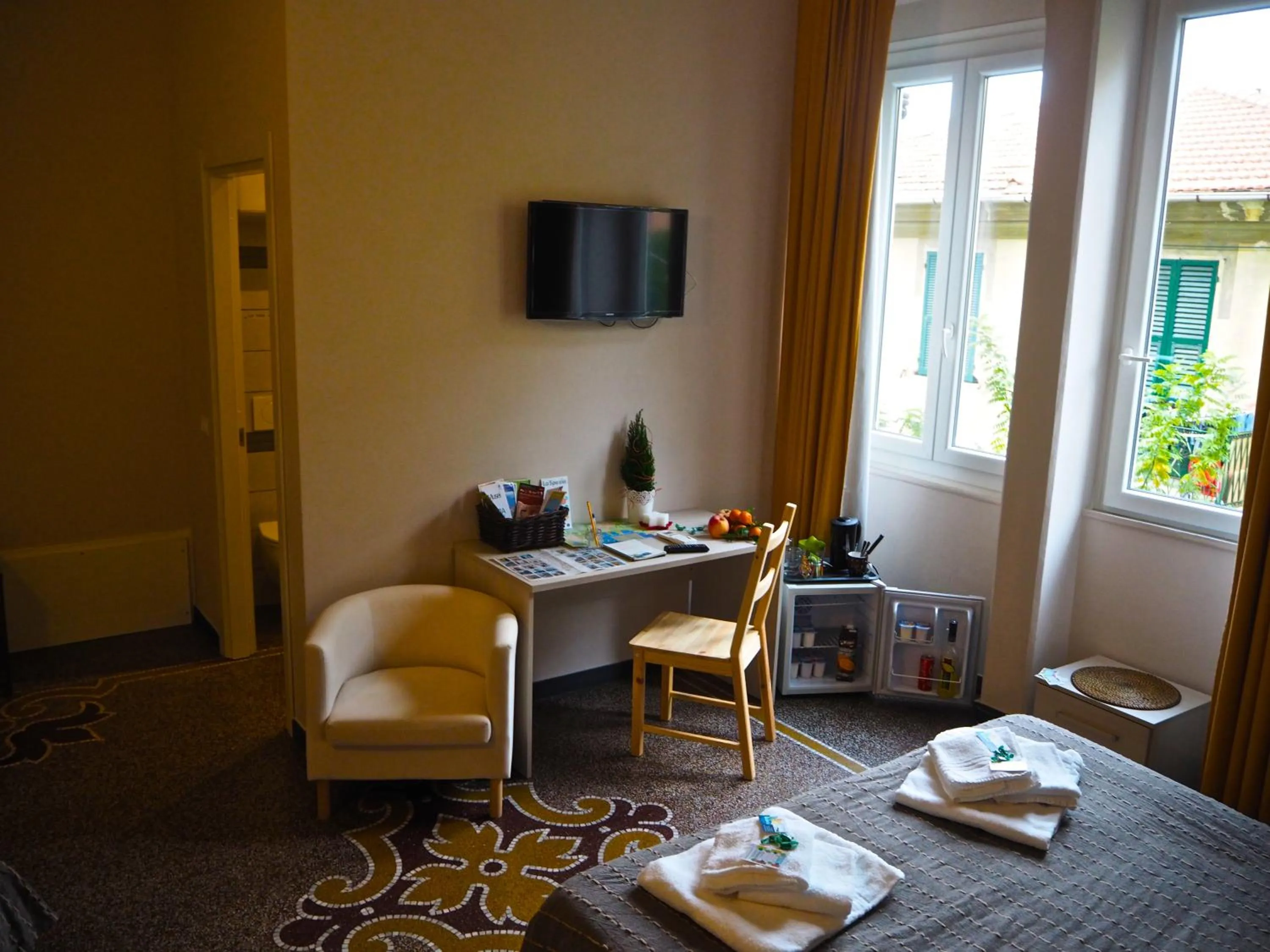 Decorative detail in B&B Cernaia 42