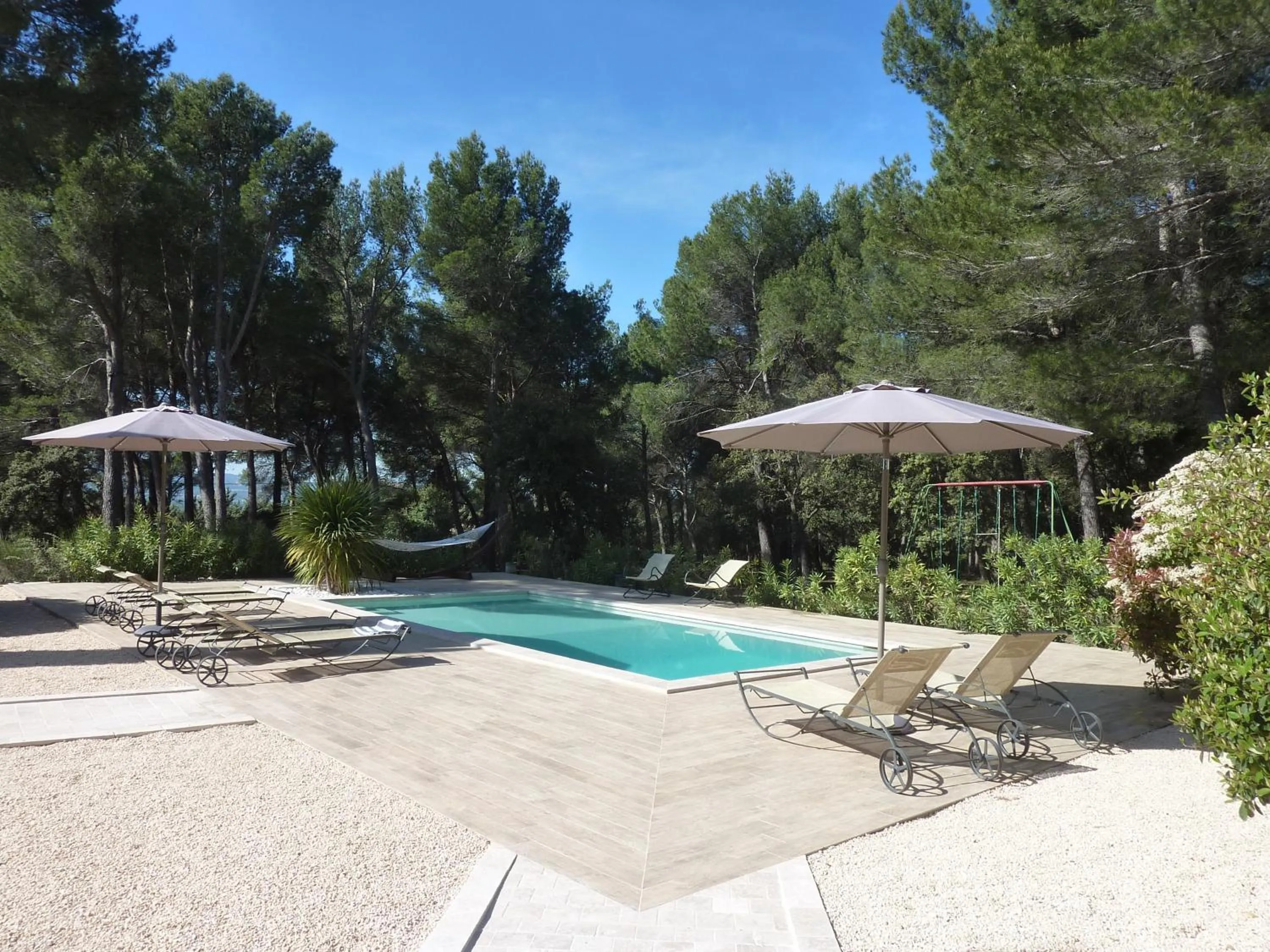 Pool view in Les Mazets du Luberon