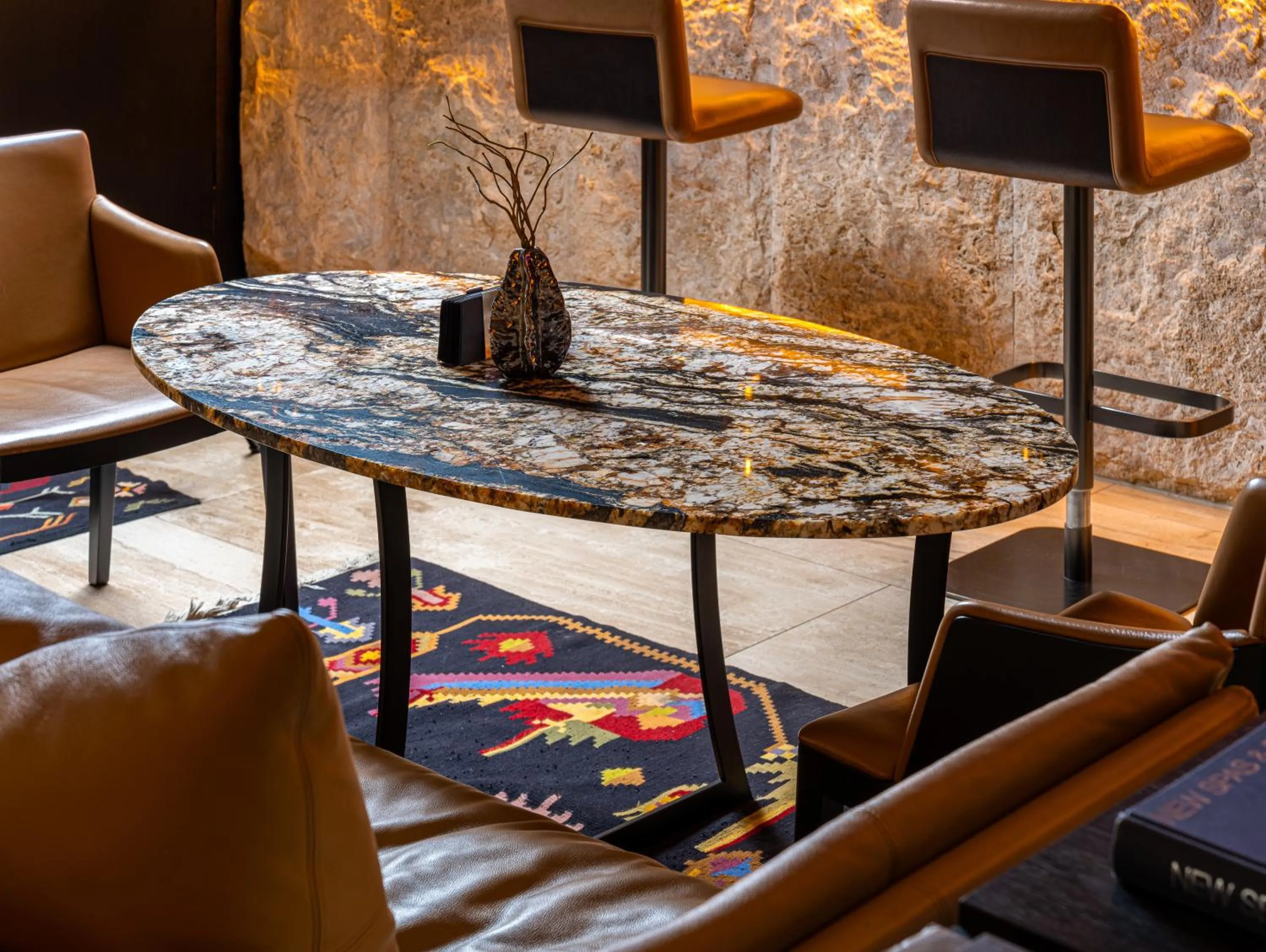 Seating area in BERD'S Hotel