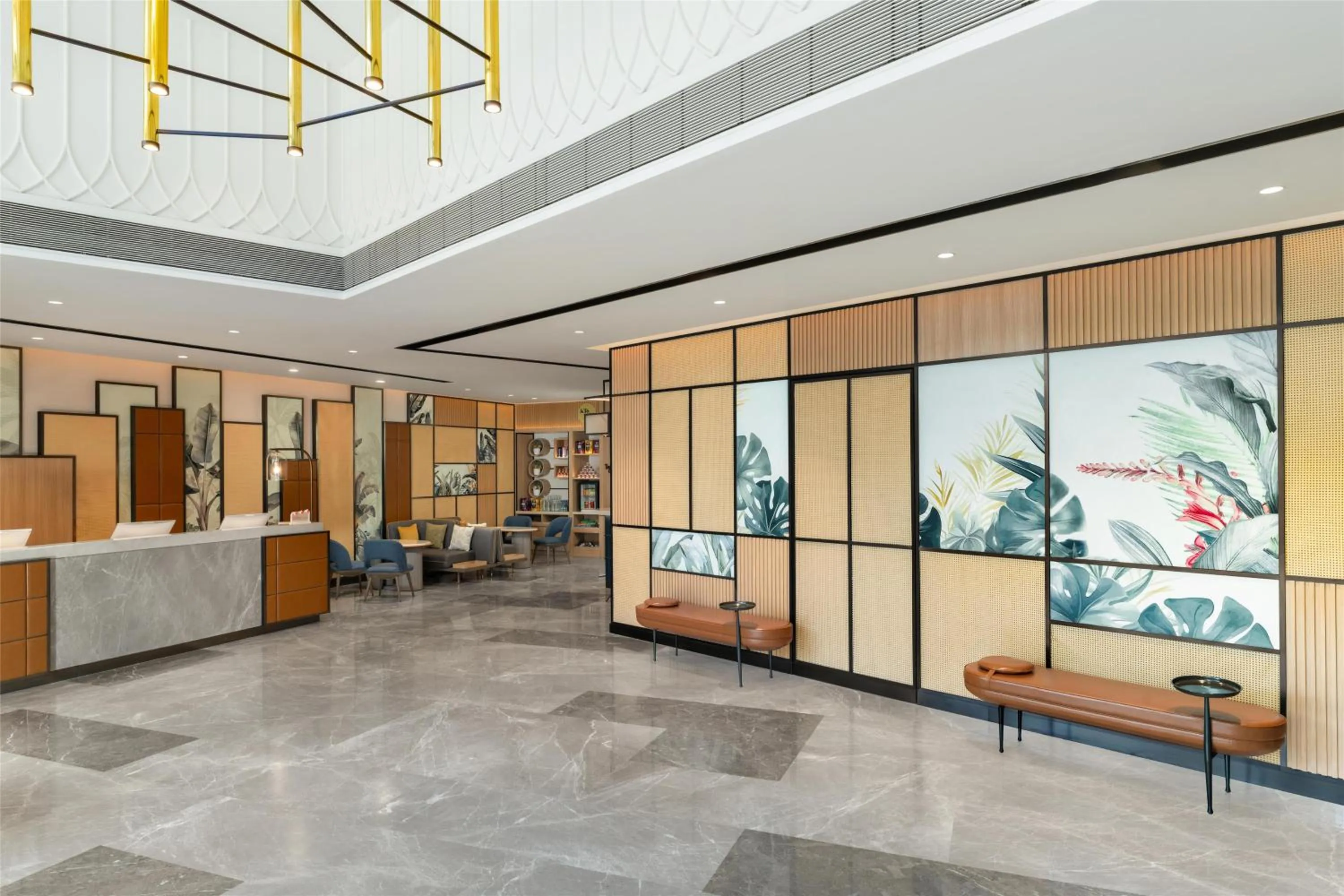 Lobby or reception in Hilton Garden Inn Mumbai International Airport