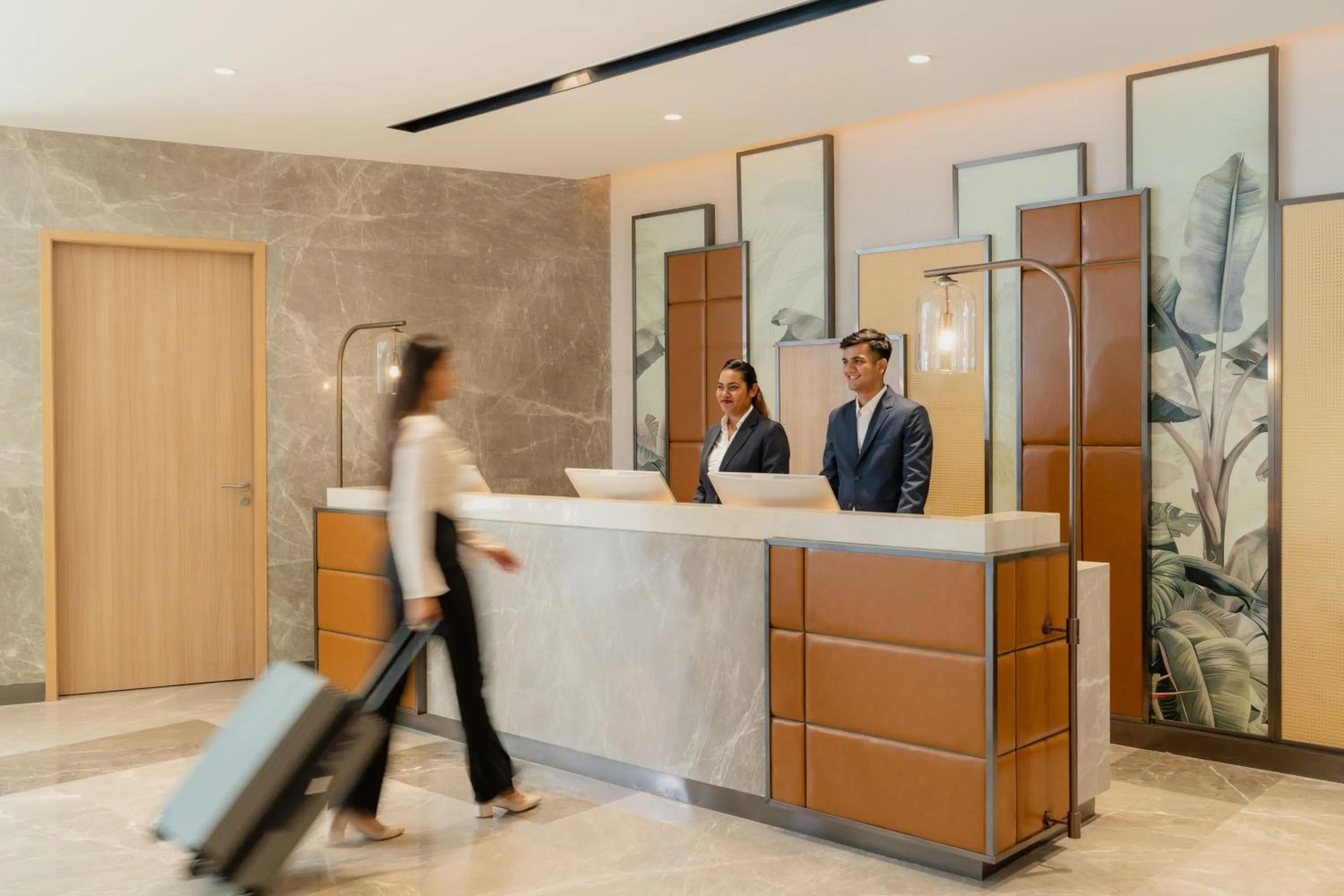 Lobby or reception in Hilton Garden Inn Mumbai International Airport
