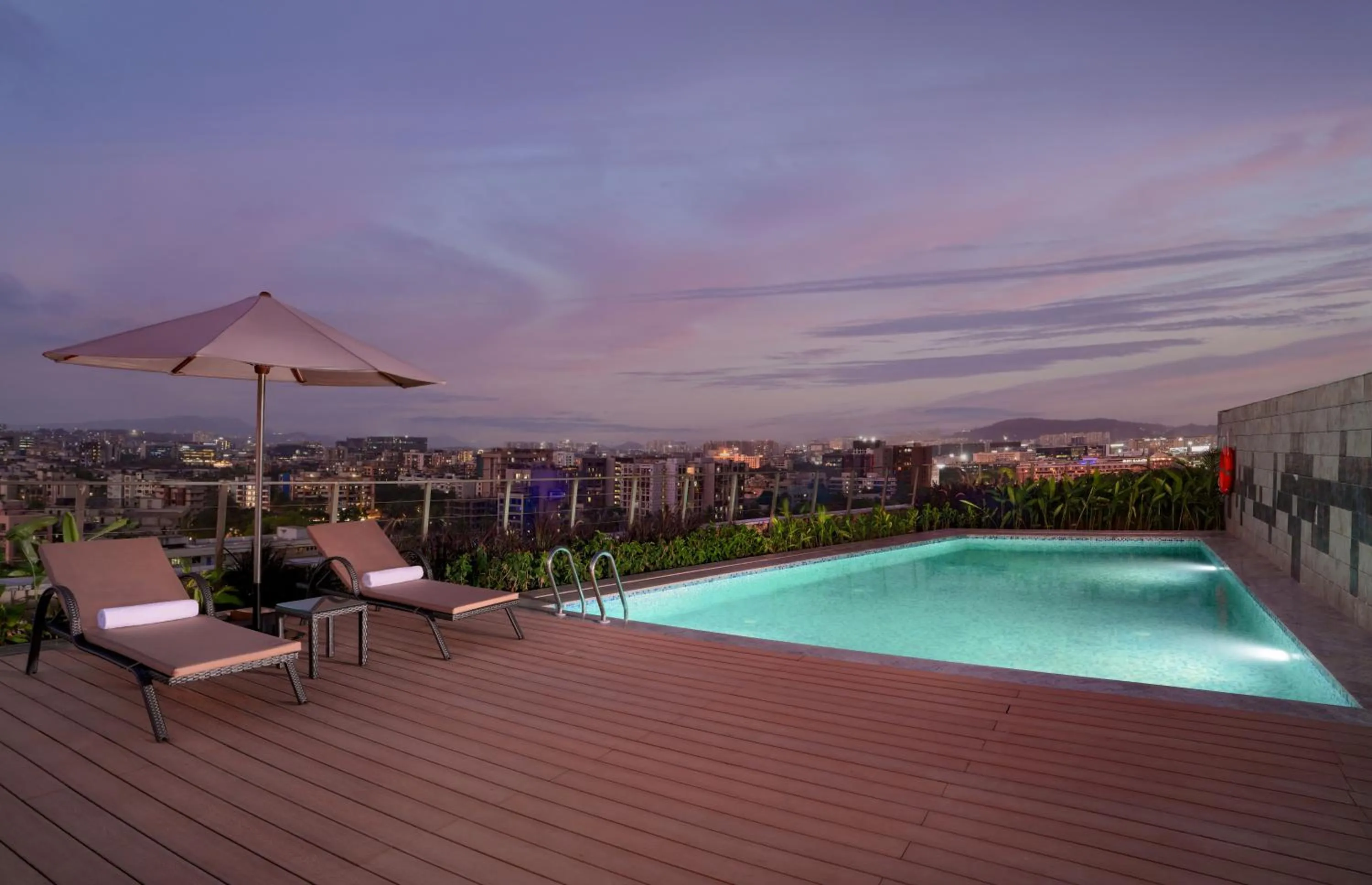 Pool view in Hilton Garden Inn Mumbai International Airport
