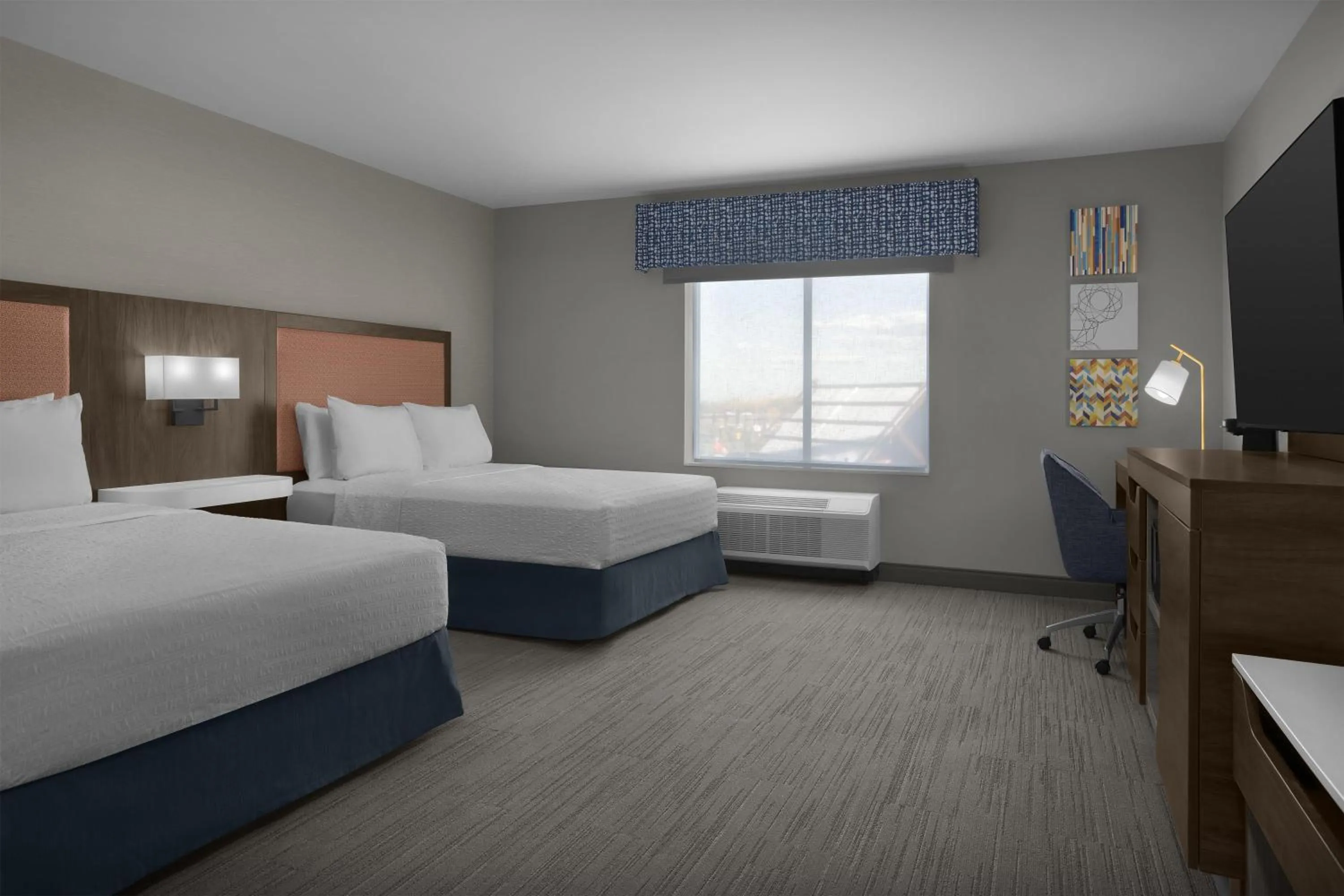 Bed in Hampton Inn & Suites By Hilton Wheat Ridge Denver West
