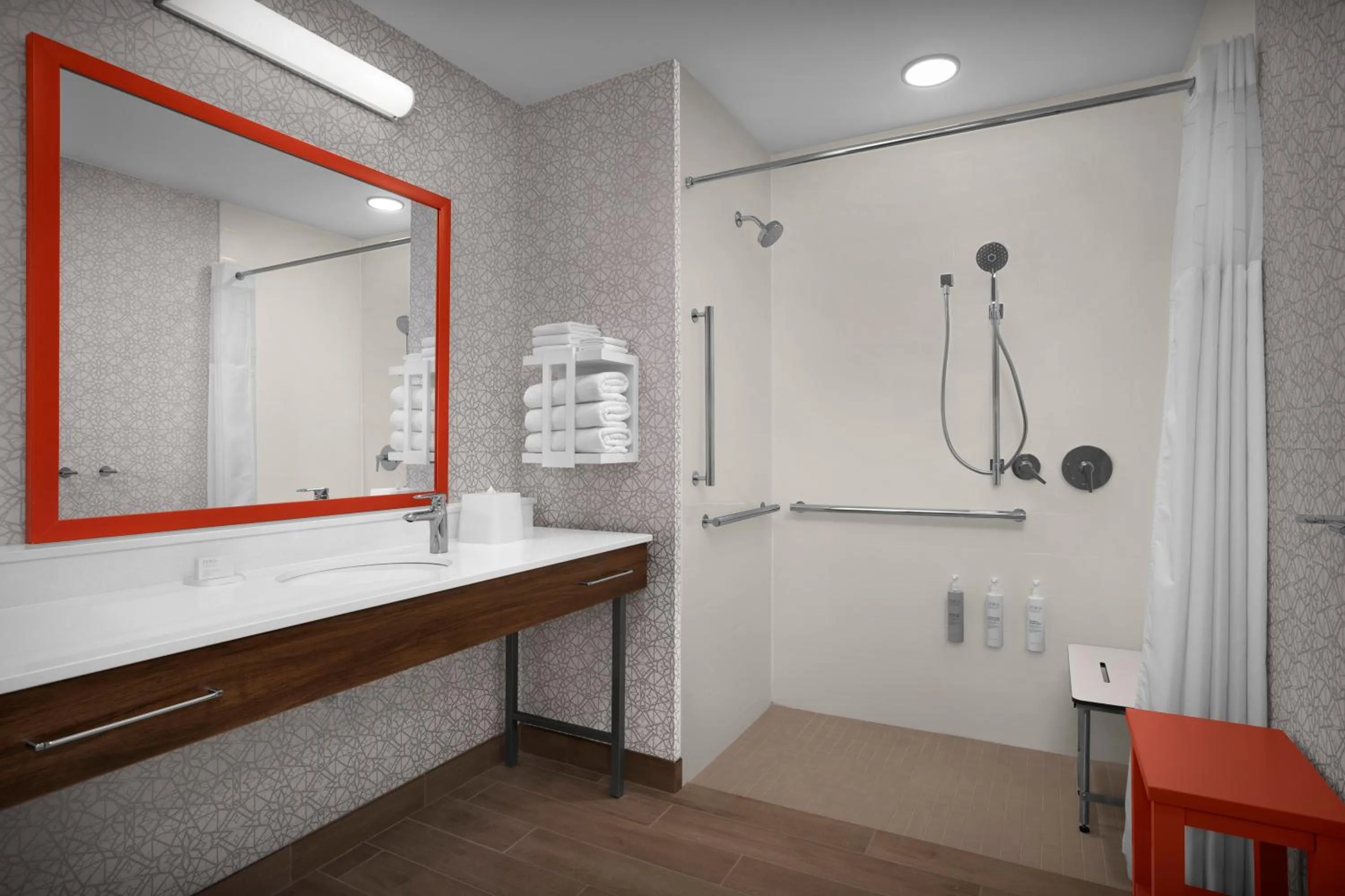 Shower in Hampton Inn & Suites By Hilton Wheat Ridge Denver West