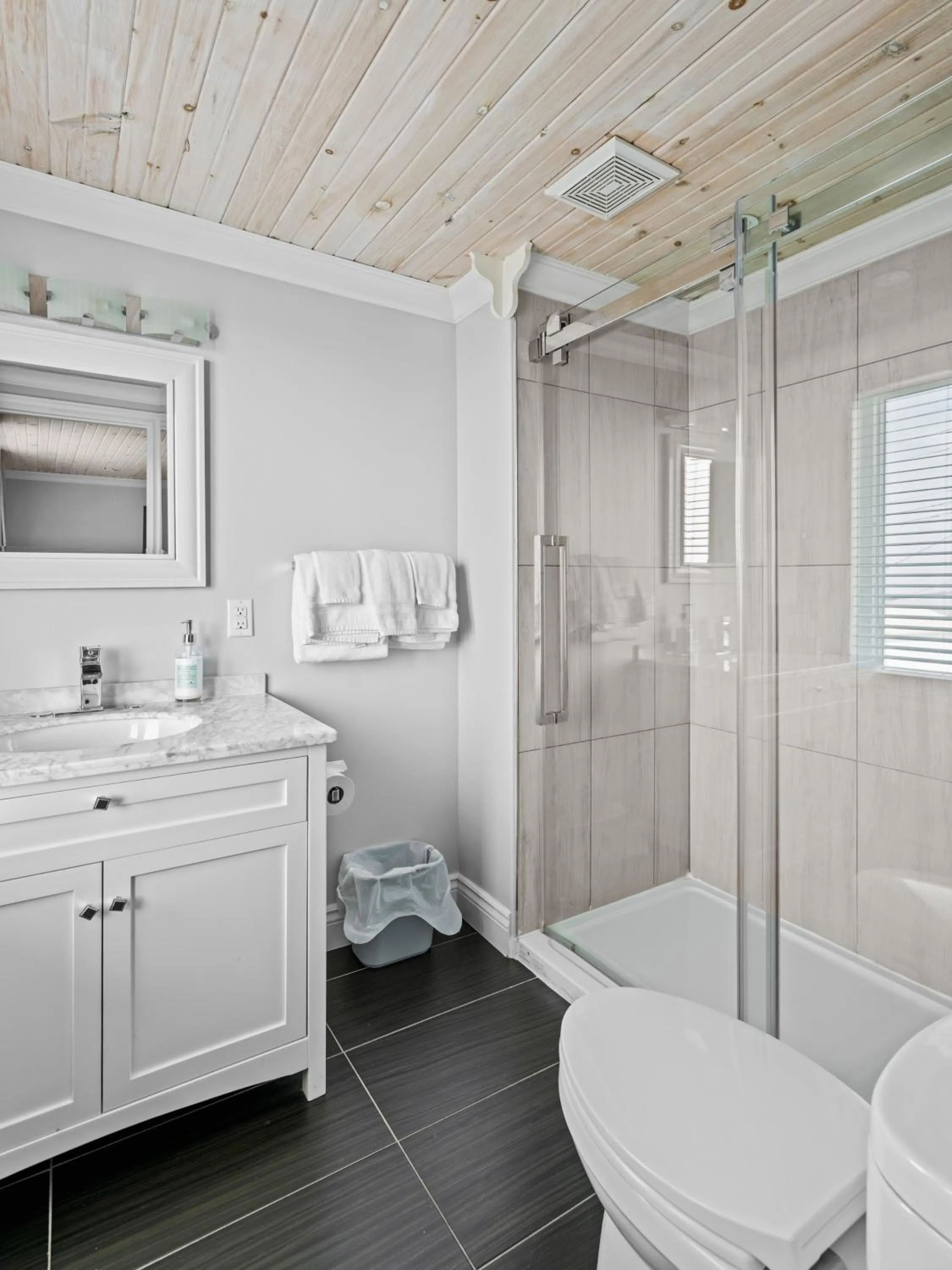 Shower in Edge of the Avalon Inn