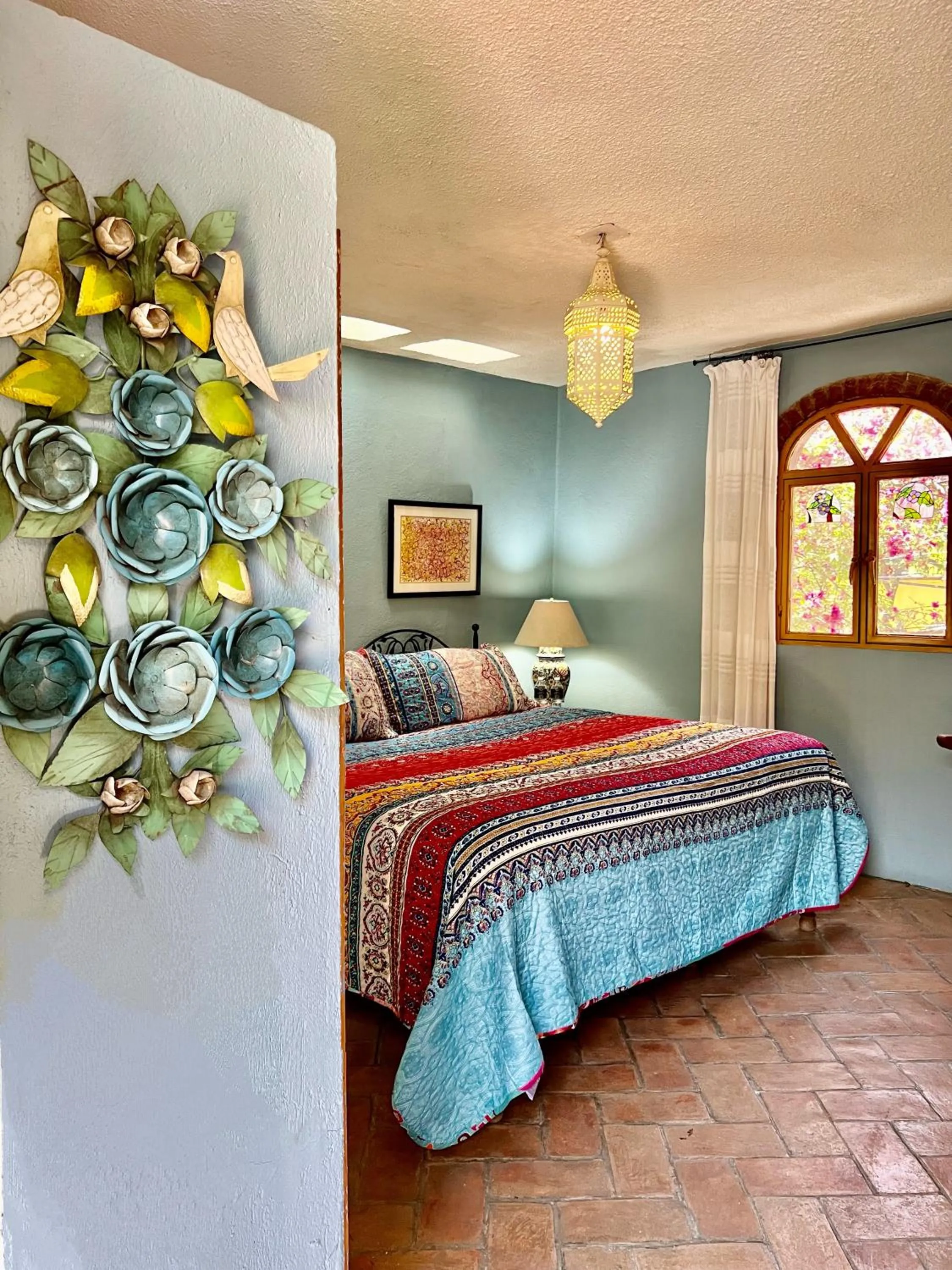 View (from property/room), Bed in Casa Contenta