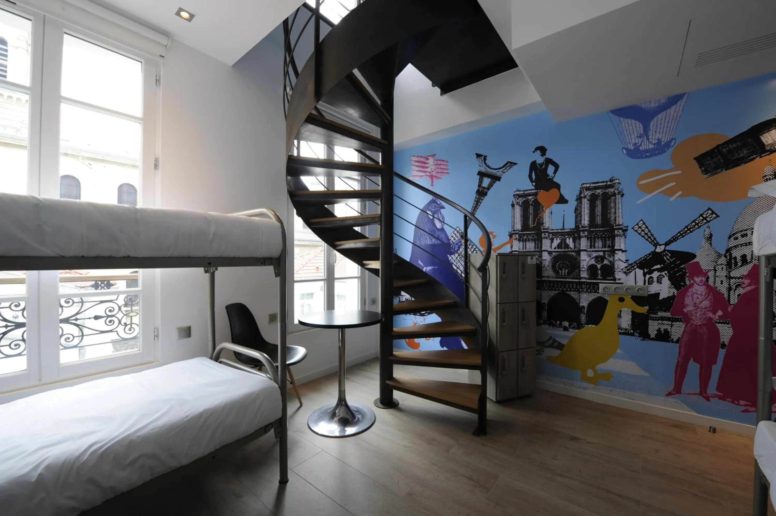 Photo of the whole room, Bed in The 3 Ducks Eiffel Tower by Hiphophostels