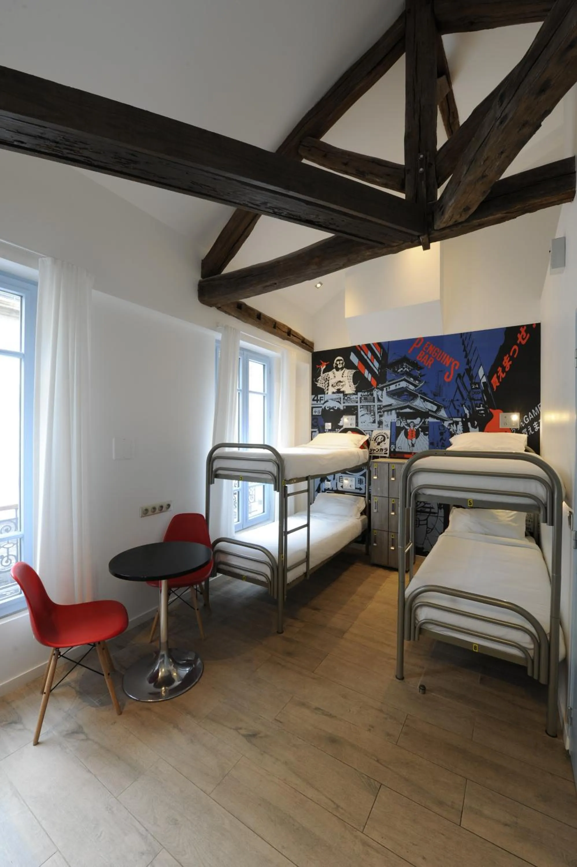 Photo of the whole room, Bed in The 3 Ducks Eiffel Tower by Hiphophostels