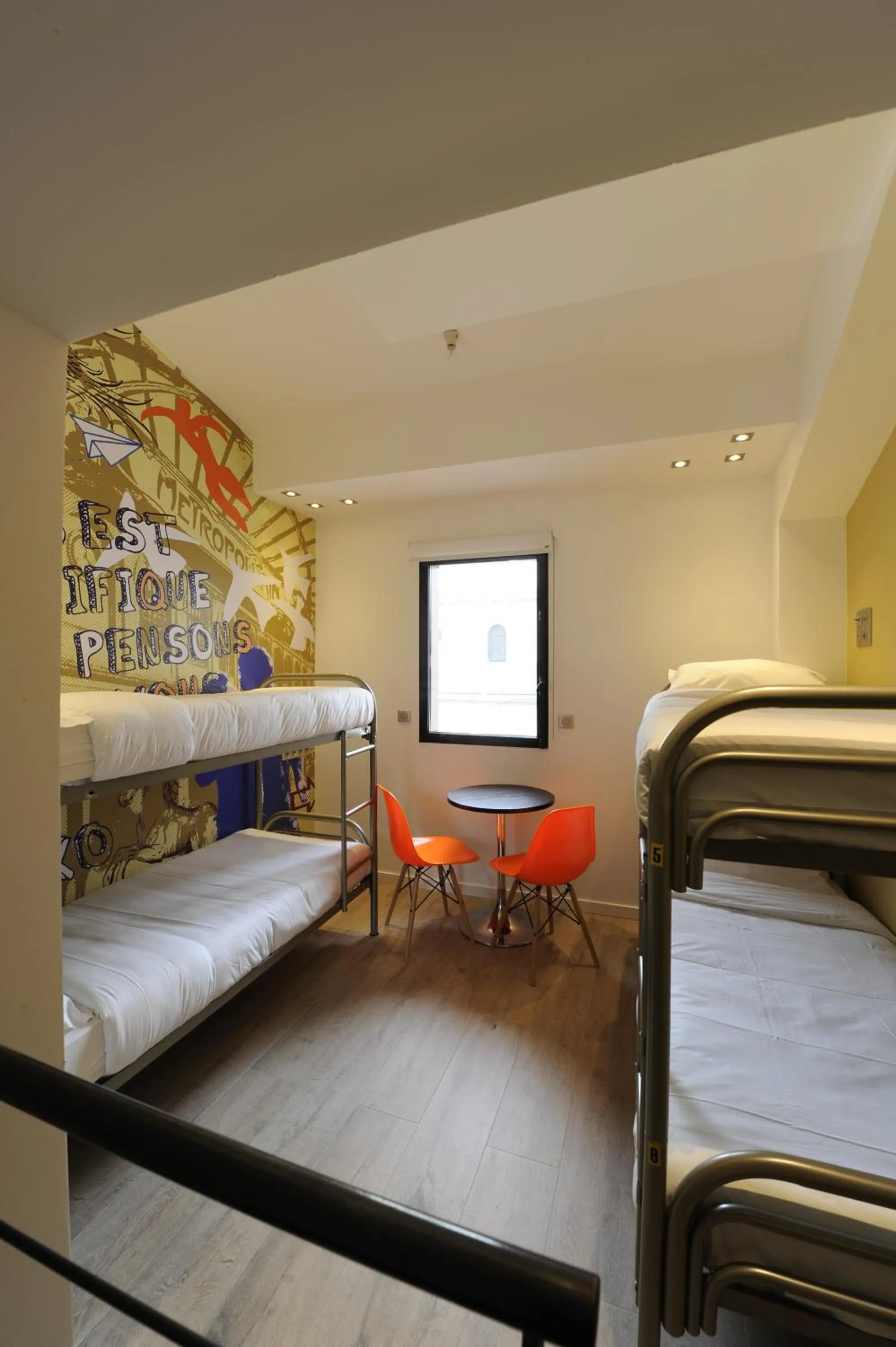 Bedroom, Bed in The 3 Ducks Eiffel Tower by Hiphophostels