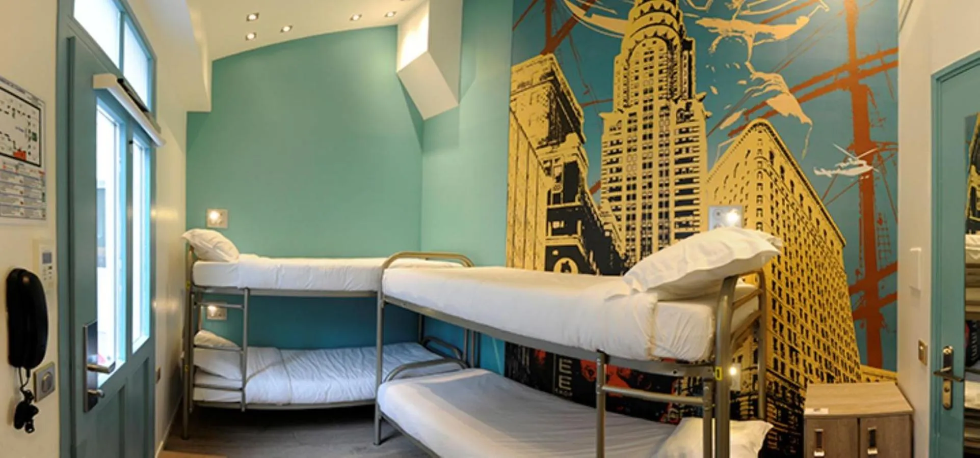 Bedroom, Bed in The 3 Ducks Eiffel Tower by Hiphophostels