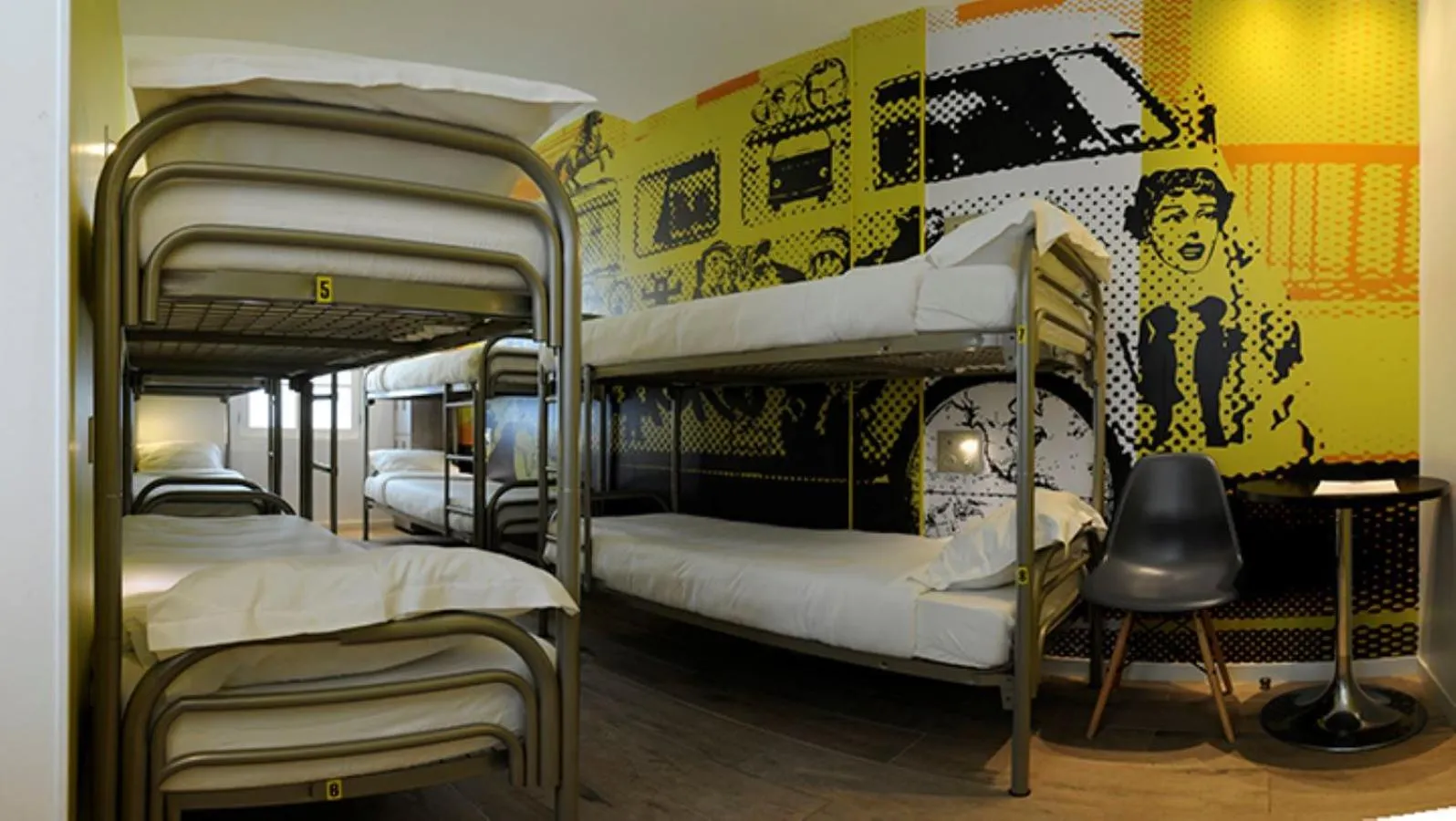 Bedroom, Bed in The 3 Ducks Eiffel Tower by Hiphophostels