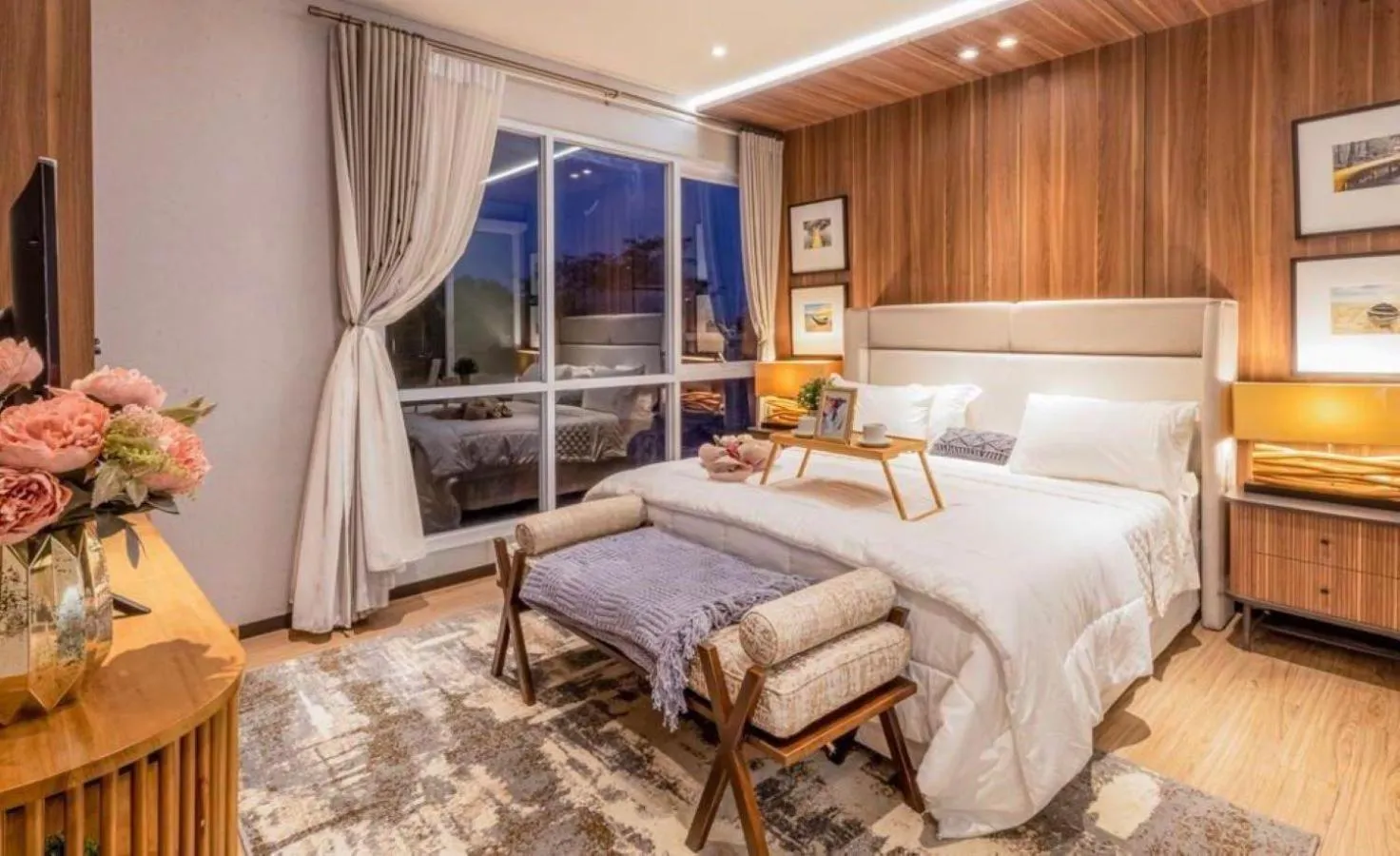 Bed in D'Kamboja Villa Nusa Dua