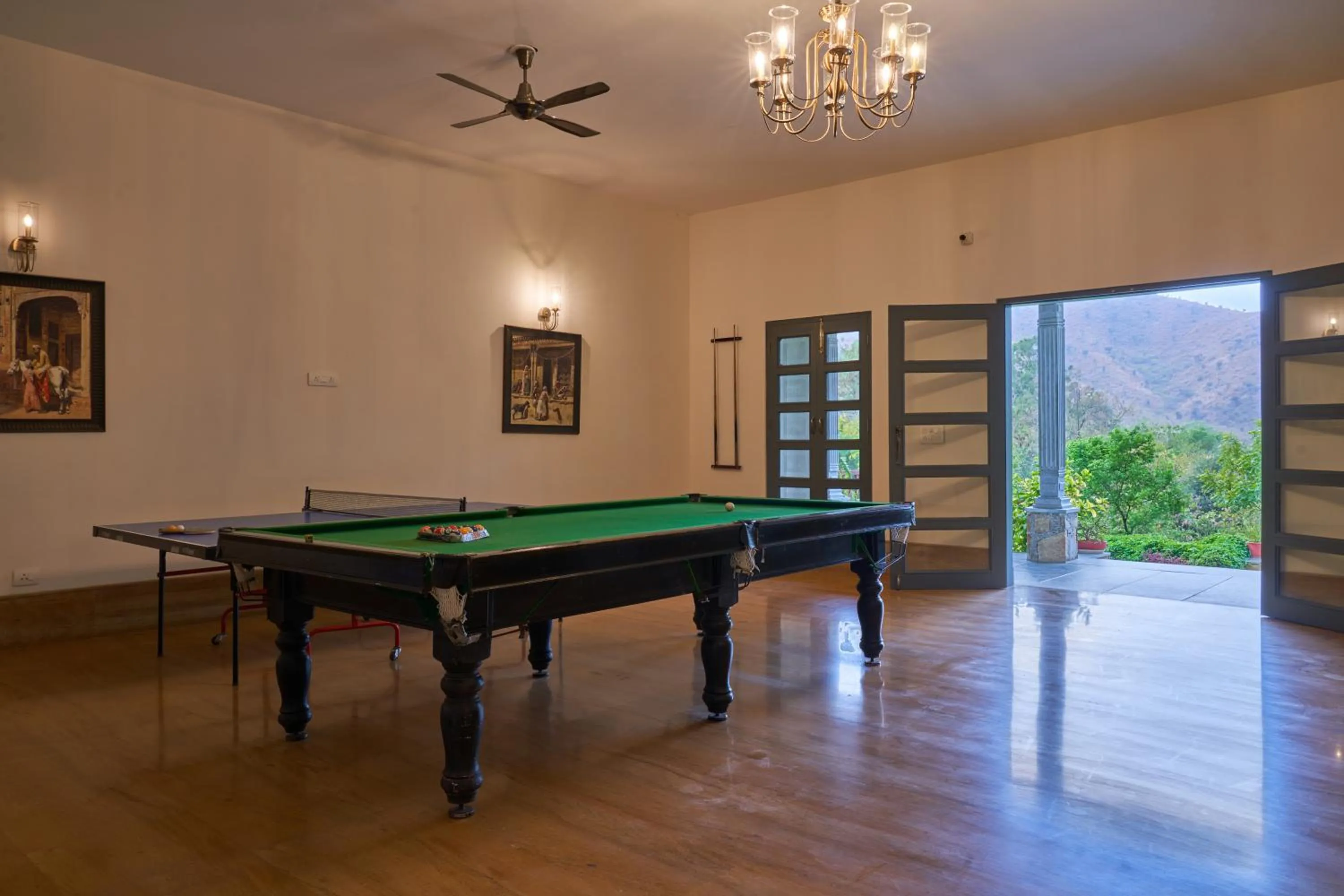 Billiard in The Hunting Lodge - Luxury Resort in Udaipur