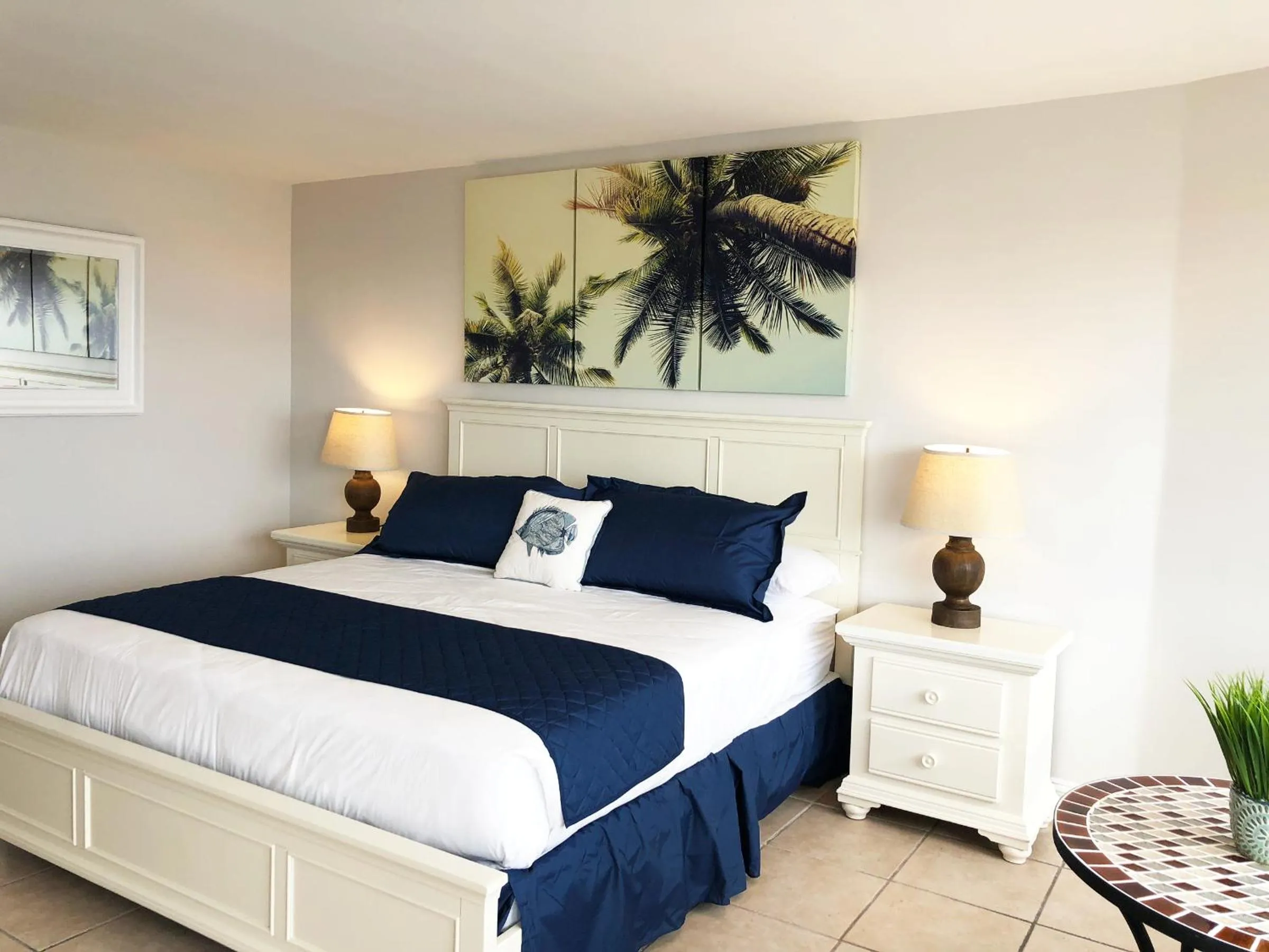 Bed in Aqua Beach Hotel