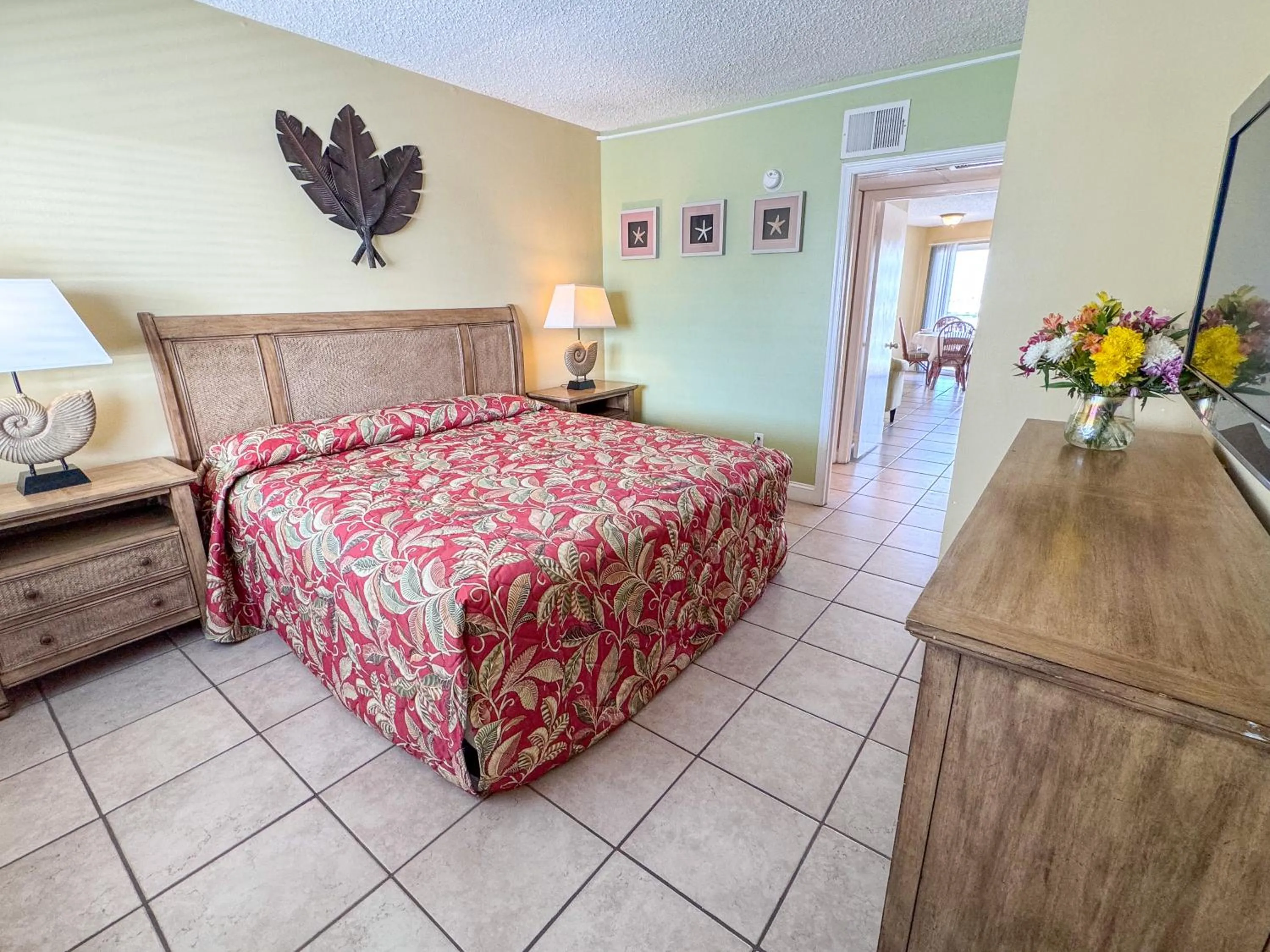 Bed in Aqua Beach Hotel