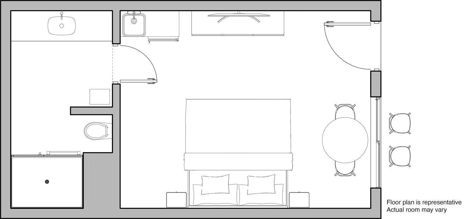 Floor plan in Aqua Beach Hotel