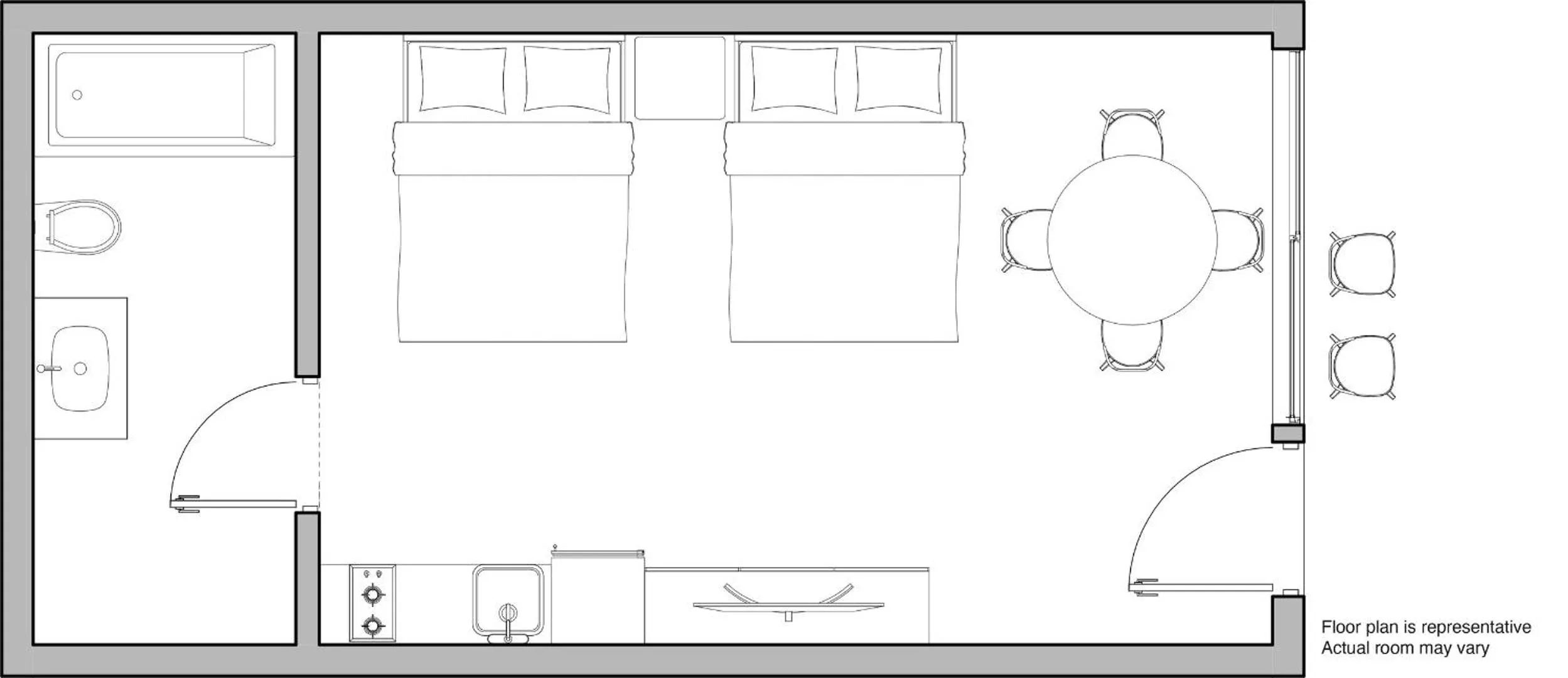 Floor plan in Aqua Beach Hotel