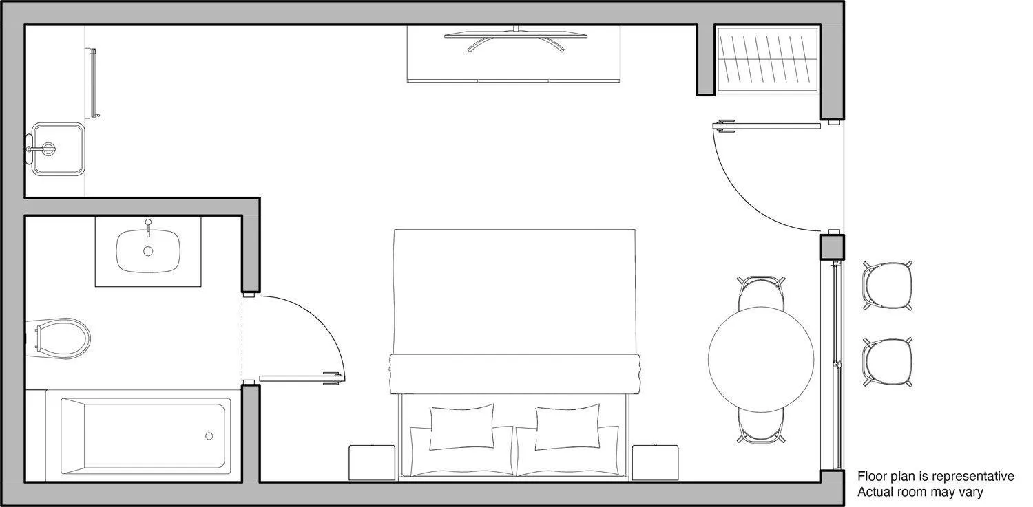 Floor plan in Aqua Beach Hotel