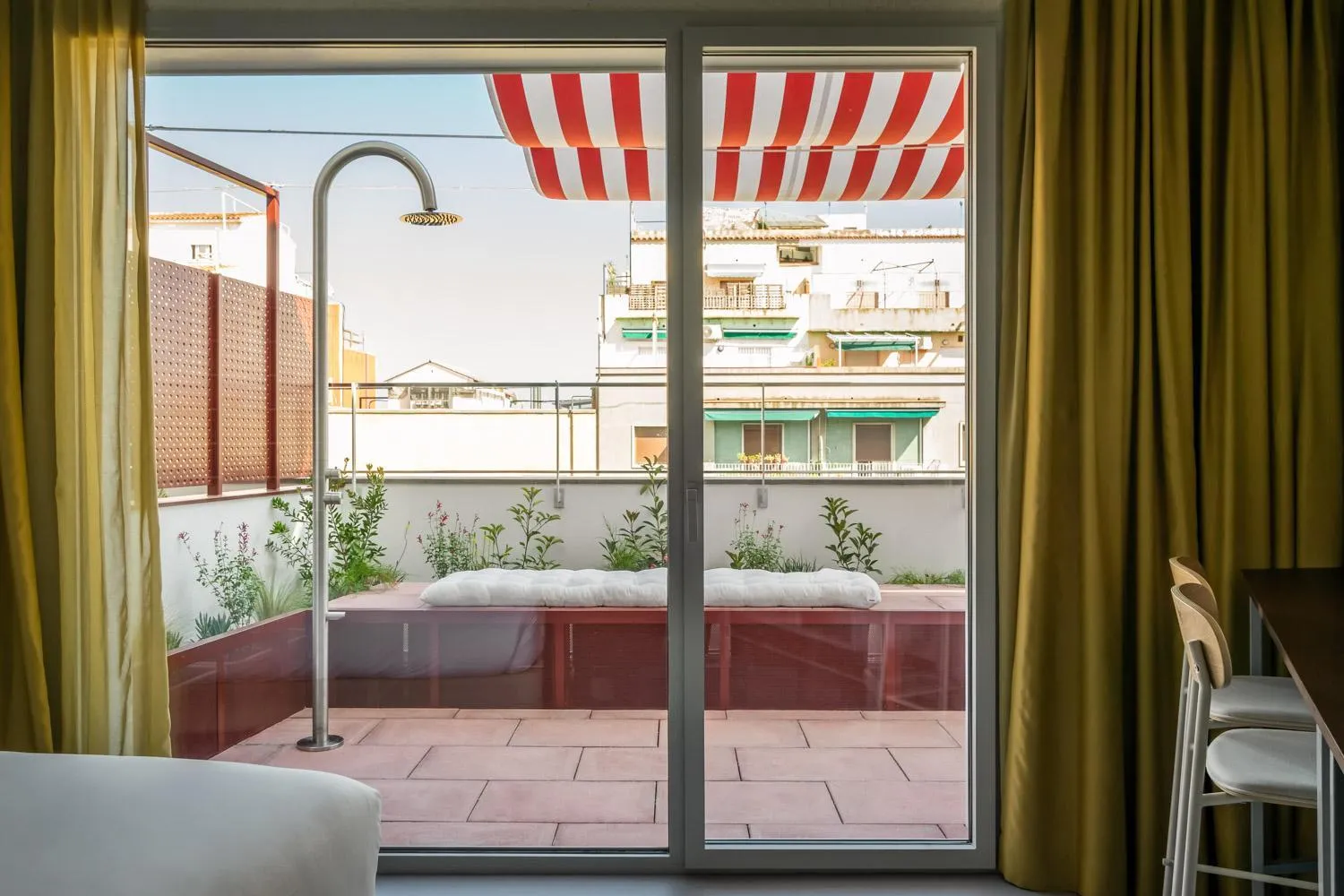 Bedroom, Bed in BYPILLOW Flamant