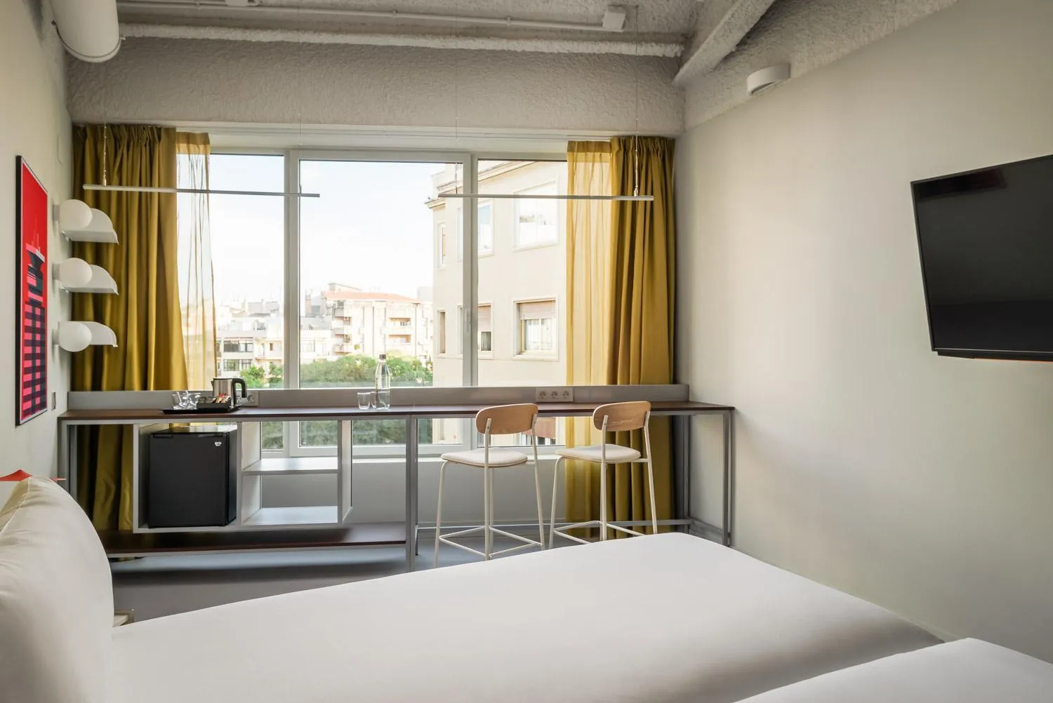 Bedroom, Bed in BYPILLOW Flamant